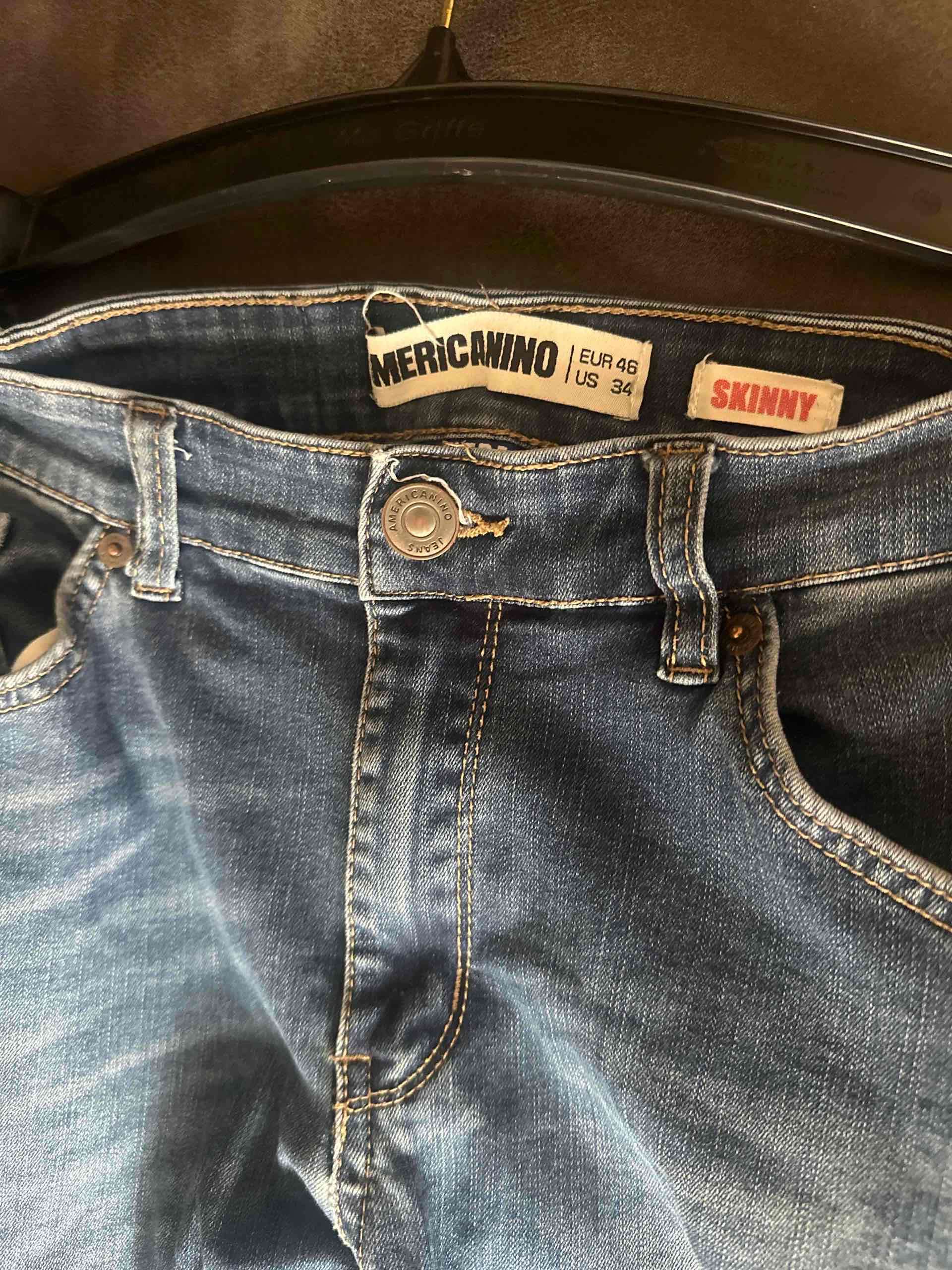 Jeans azul clásico para hombre - miniatura 3