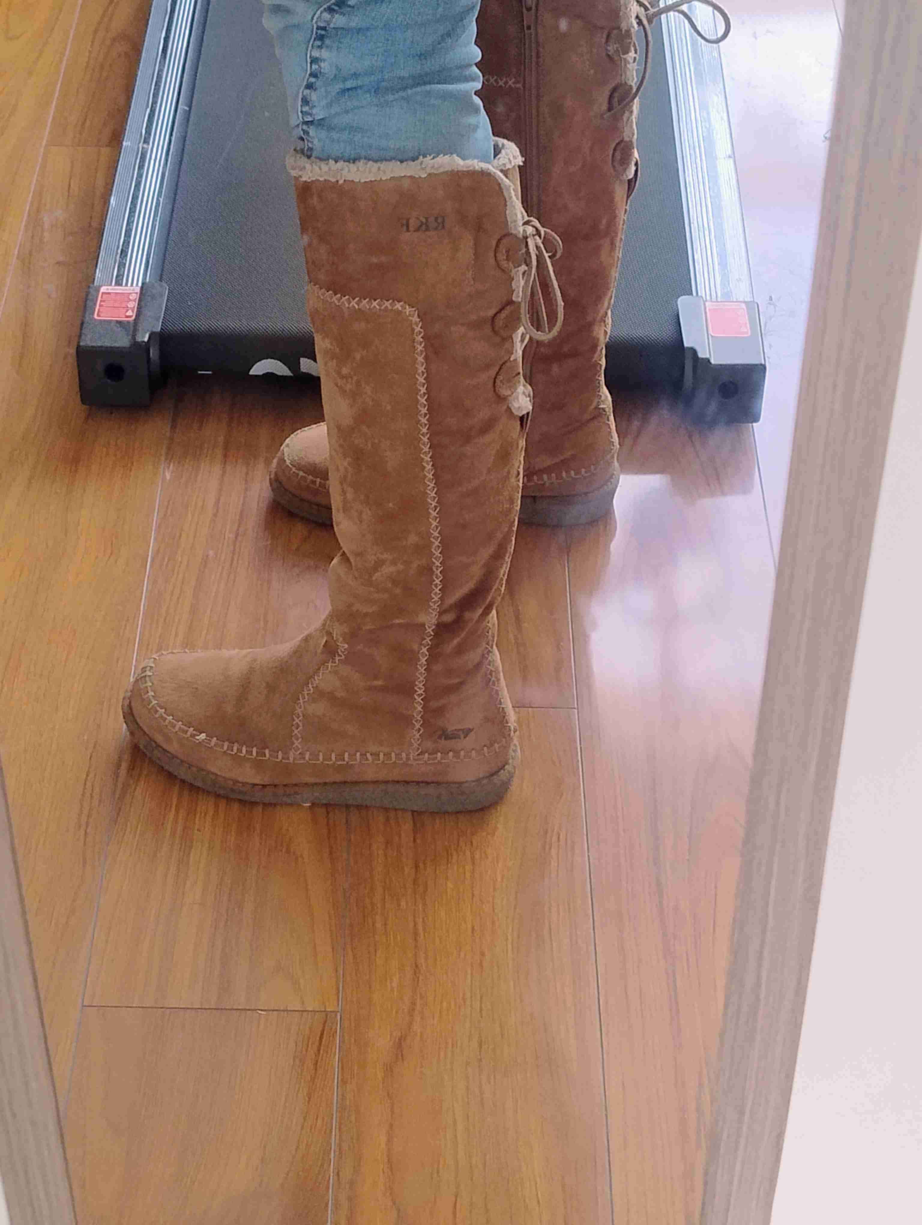 Botas altas café con forro - miniatura 5