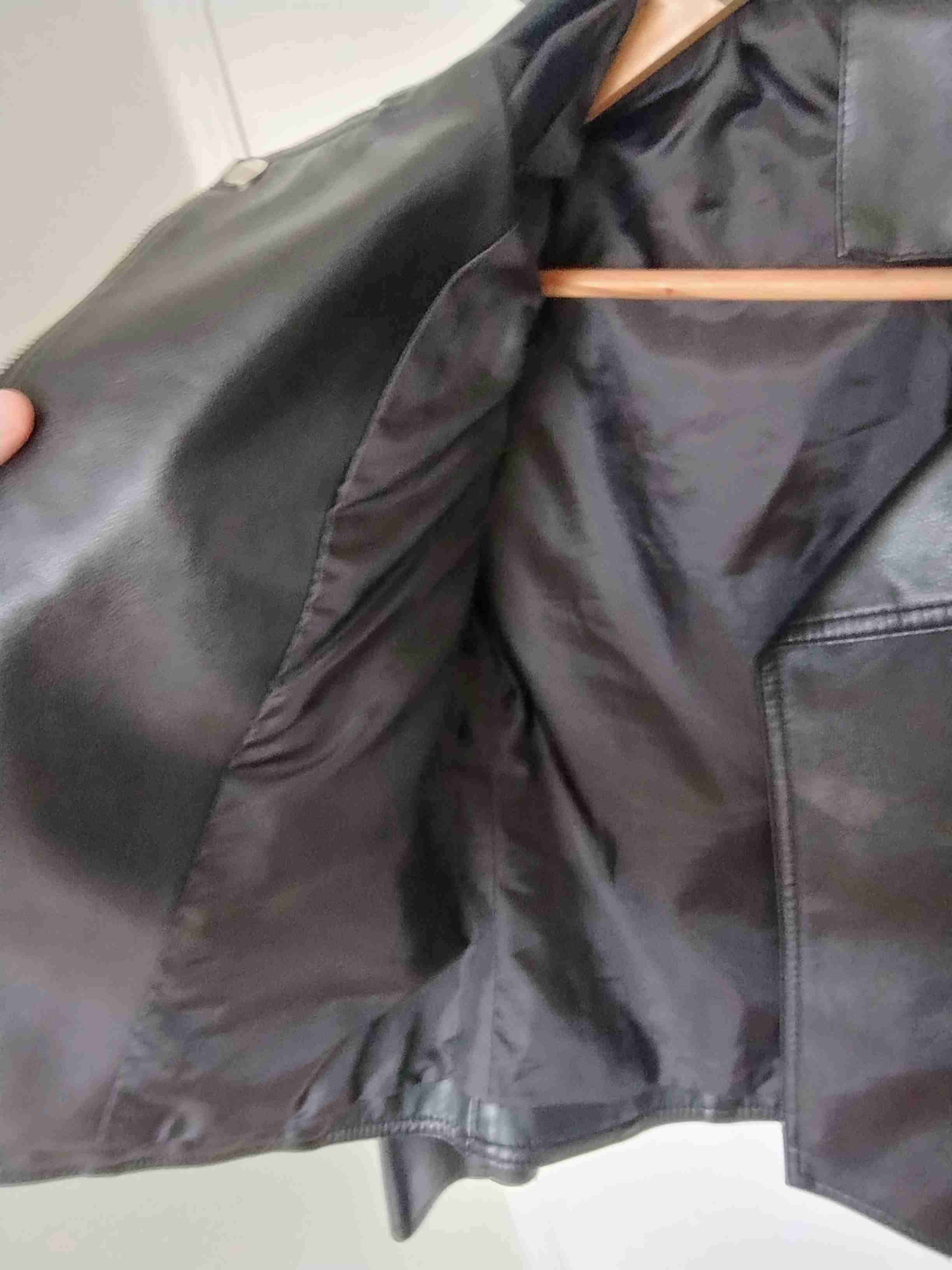 Chaqueta de ecocuero negra - miniatura 2