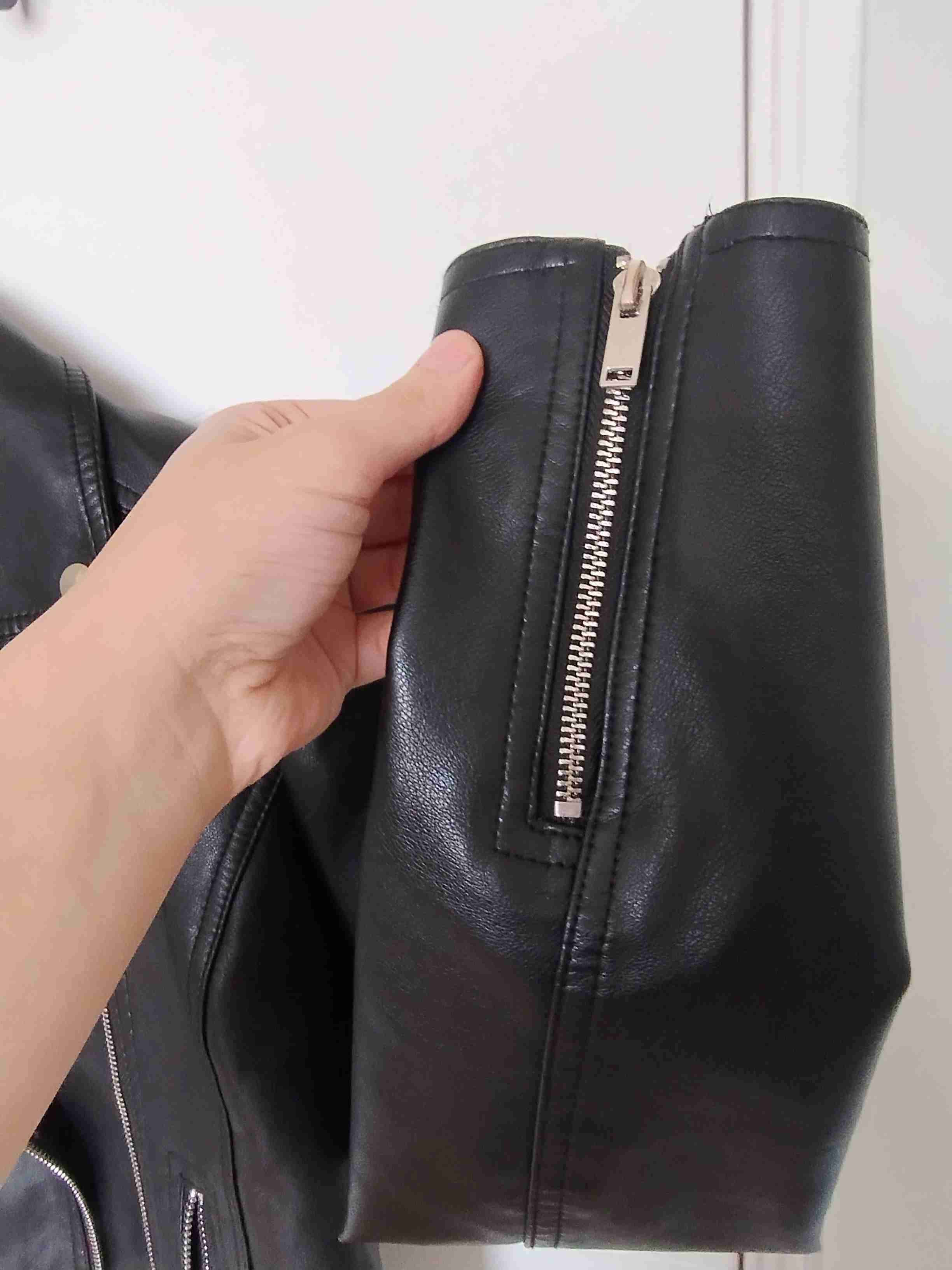 Chaqueta de ecocuero negra - miniatura 3