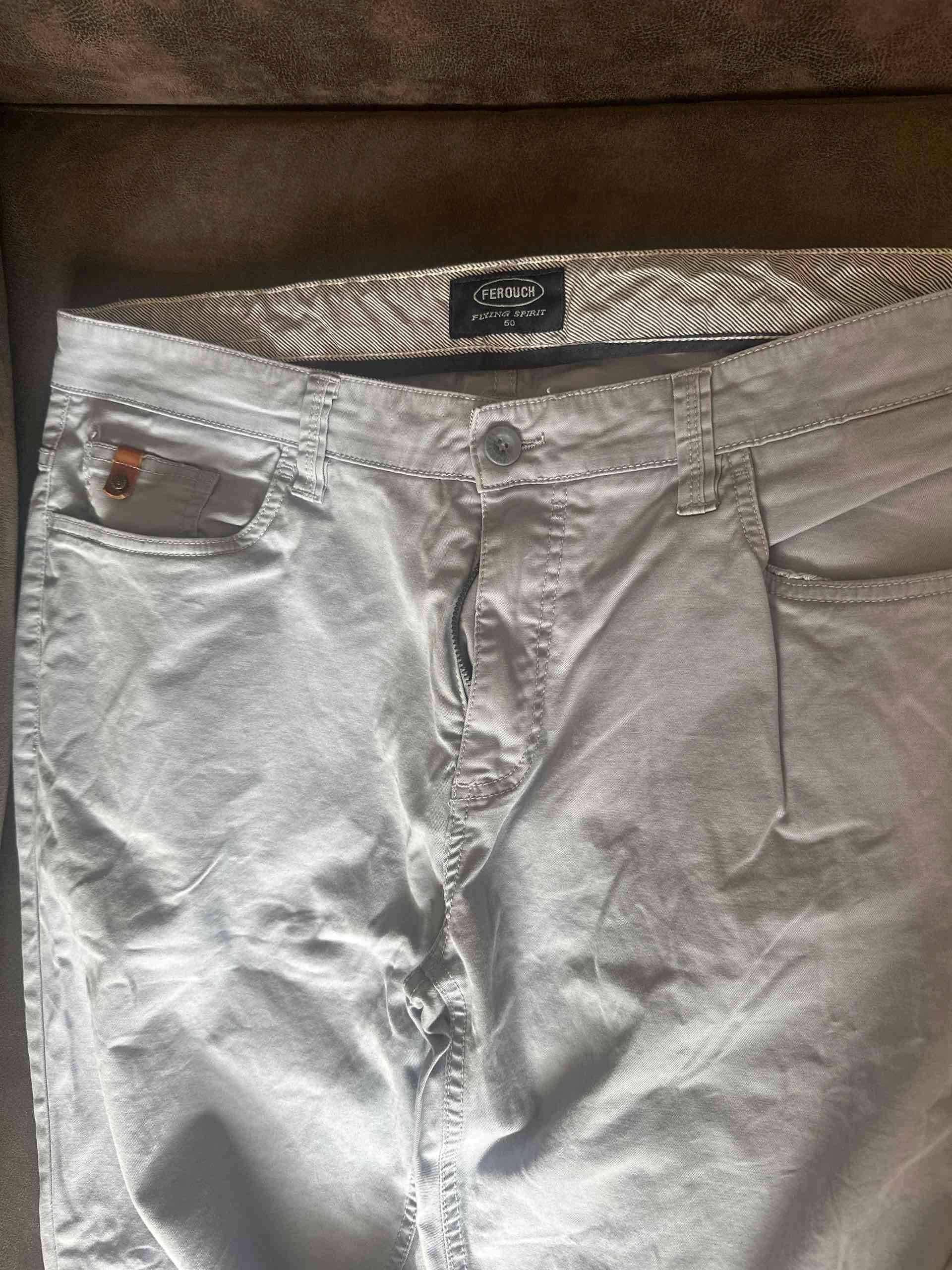 Pantalones beige casuales - miniatura 2