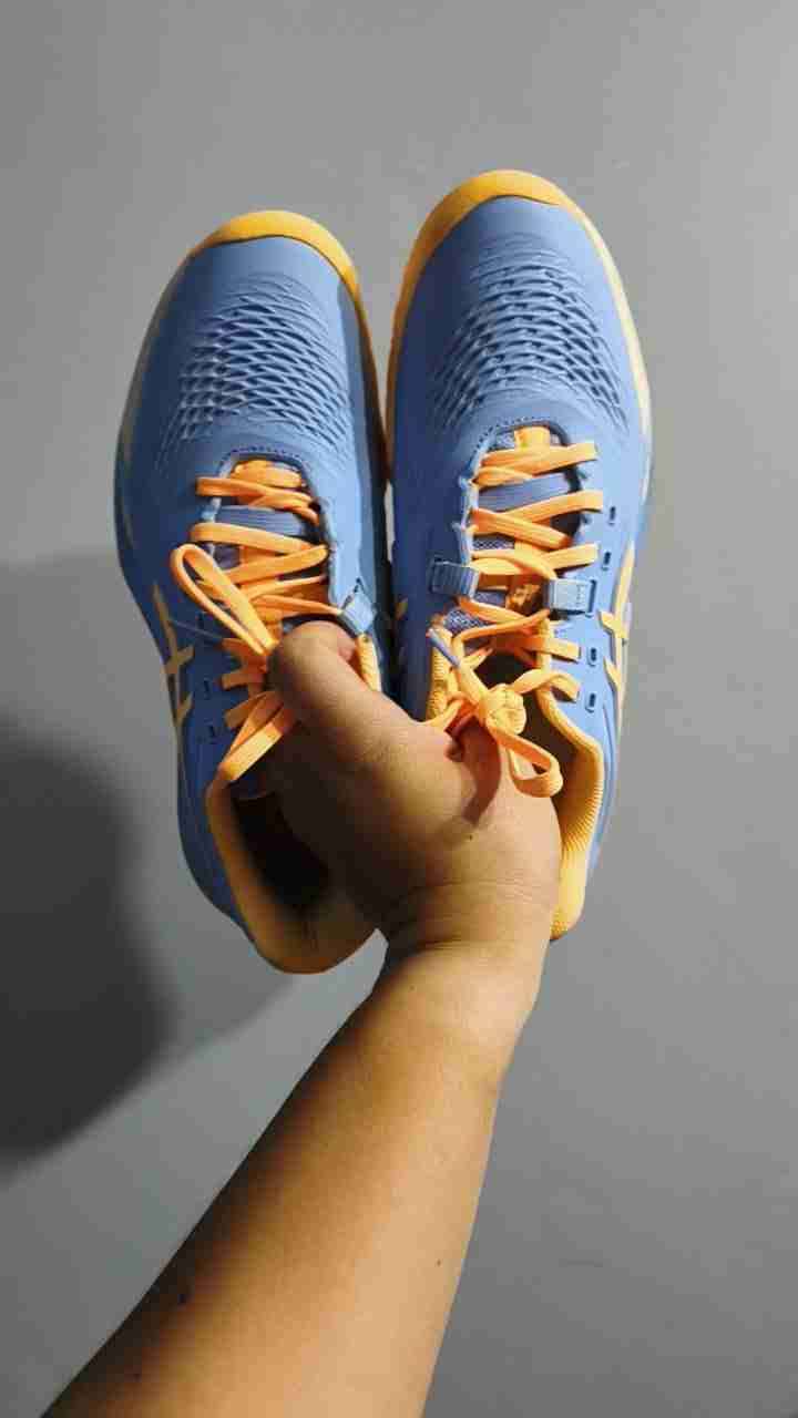 Zapatillas deportivas azul y naranja - miniatura 2