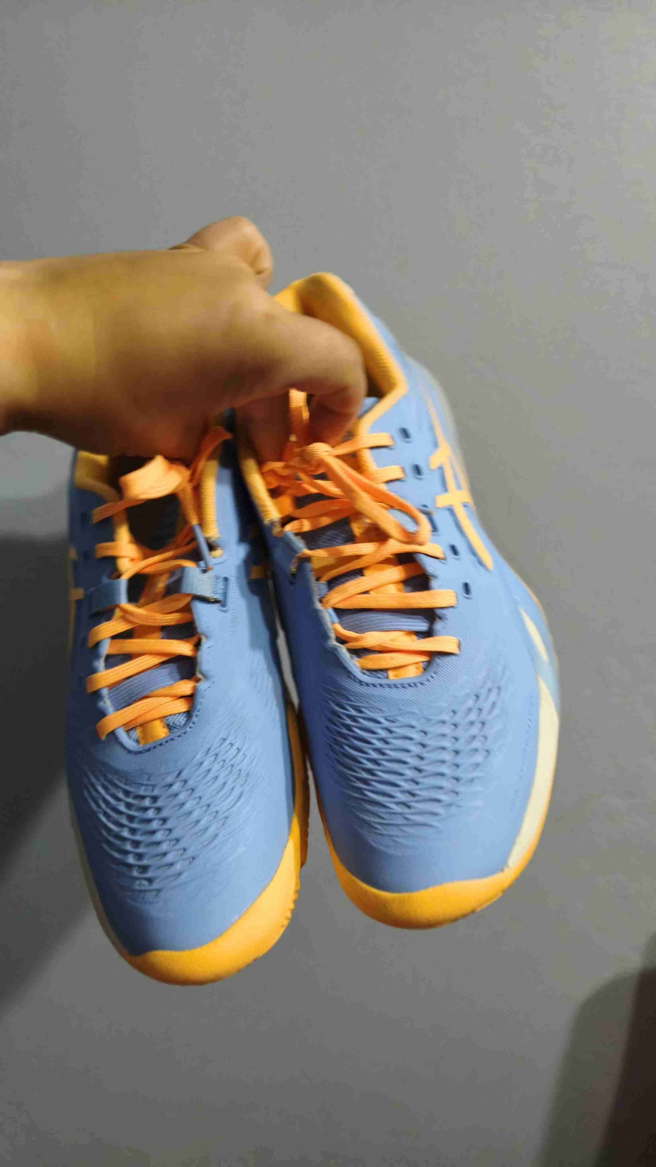 Zapatillas deportivas azul y naranja - miniatura 4