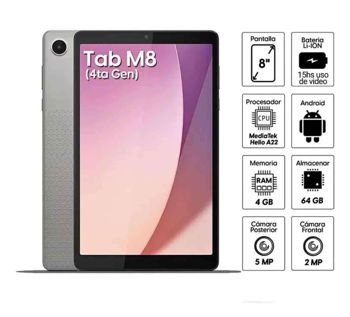 Tablet Lenovo Tab M8 nueva - miniatura 4