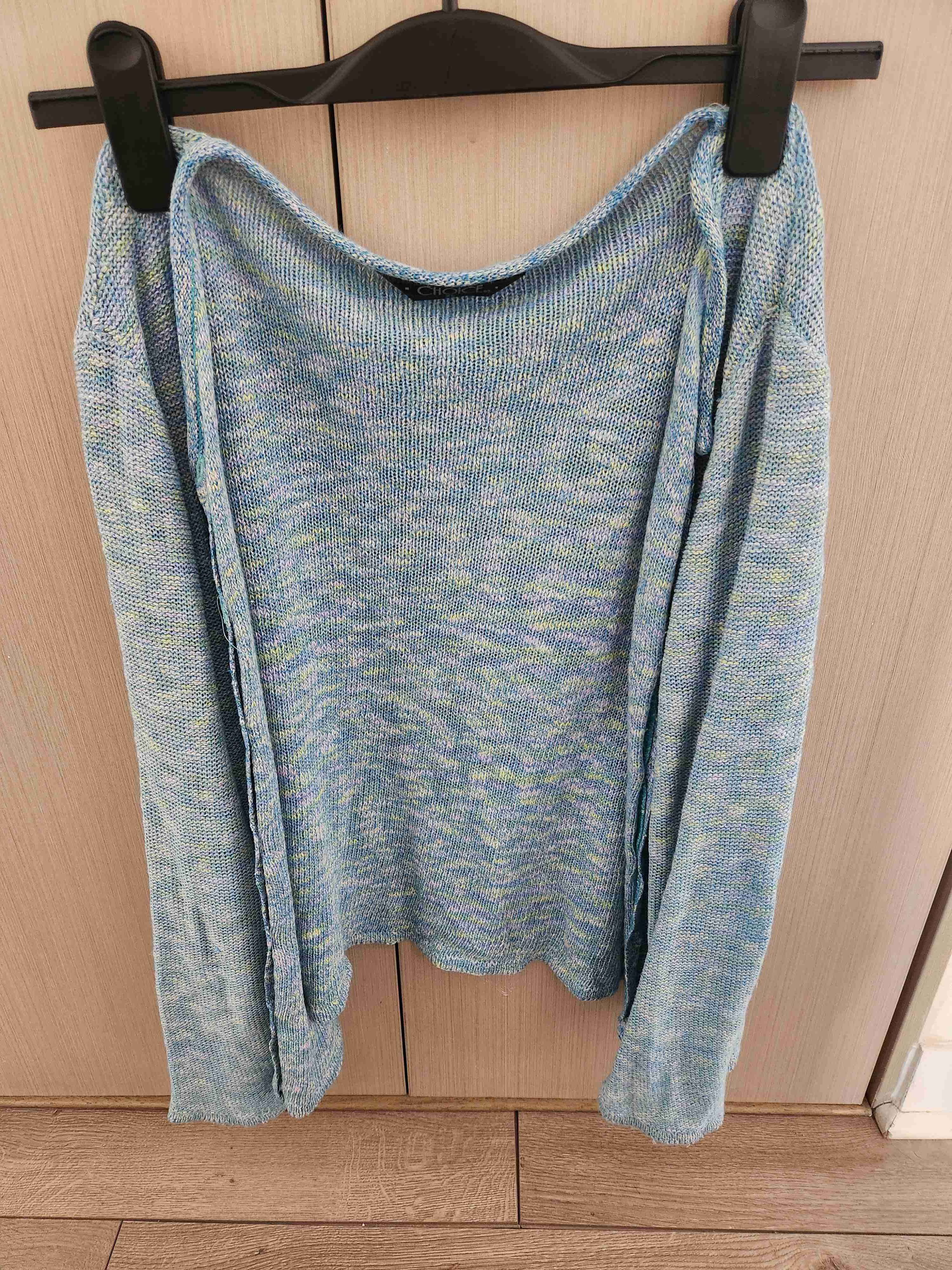 Suéter azul tejido - miniatura 1