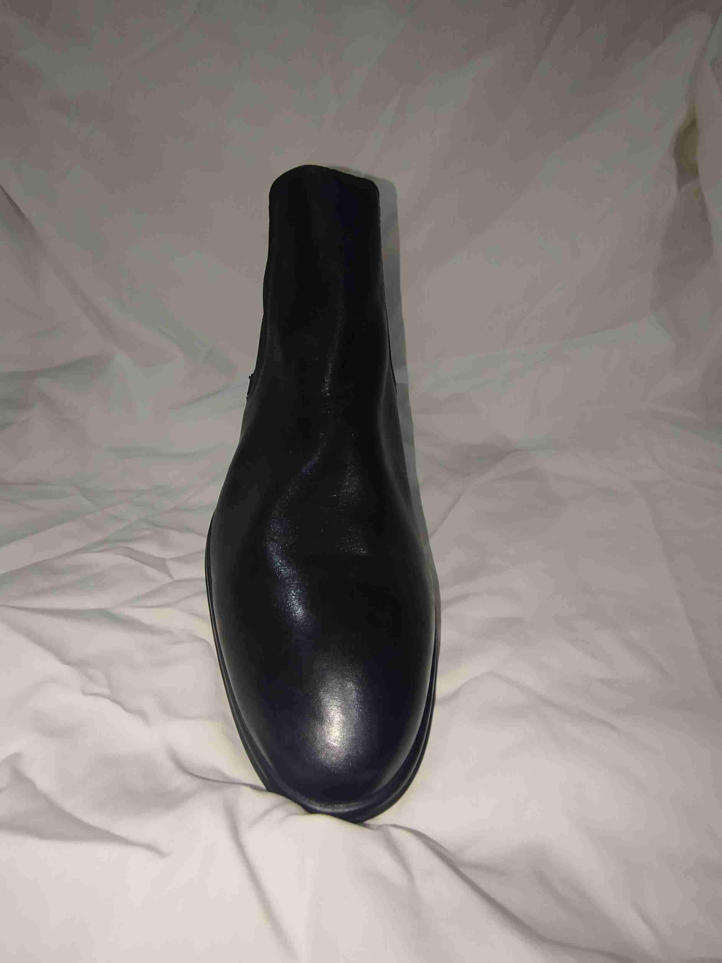 Botín negro de cuero - miniatura 2