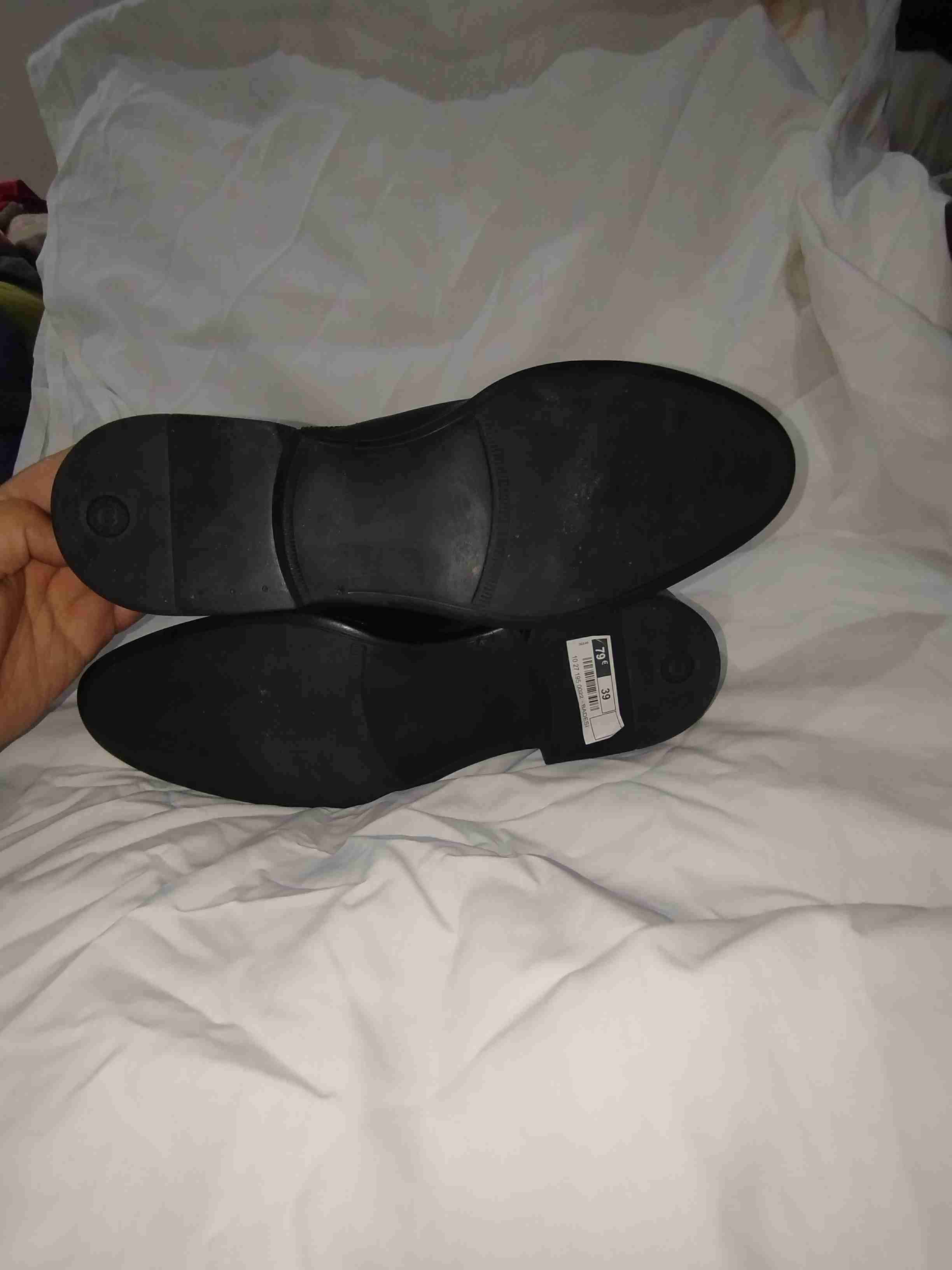 Botín negro de cuero - miniatura 5