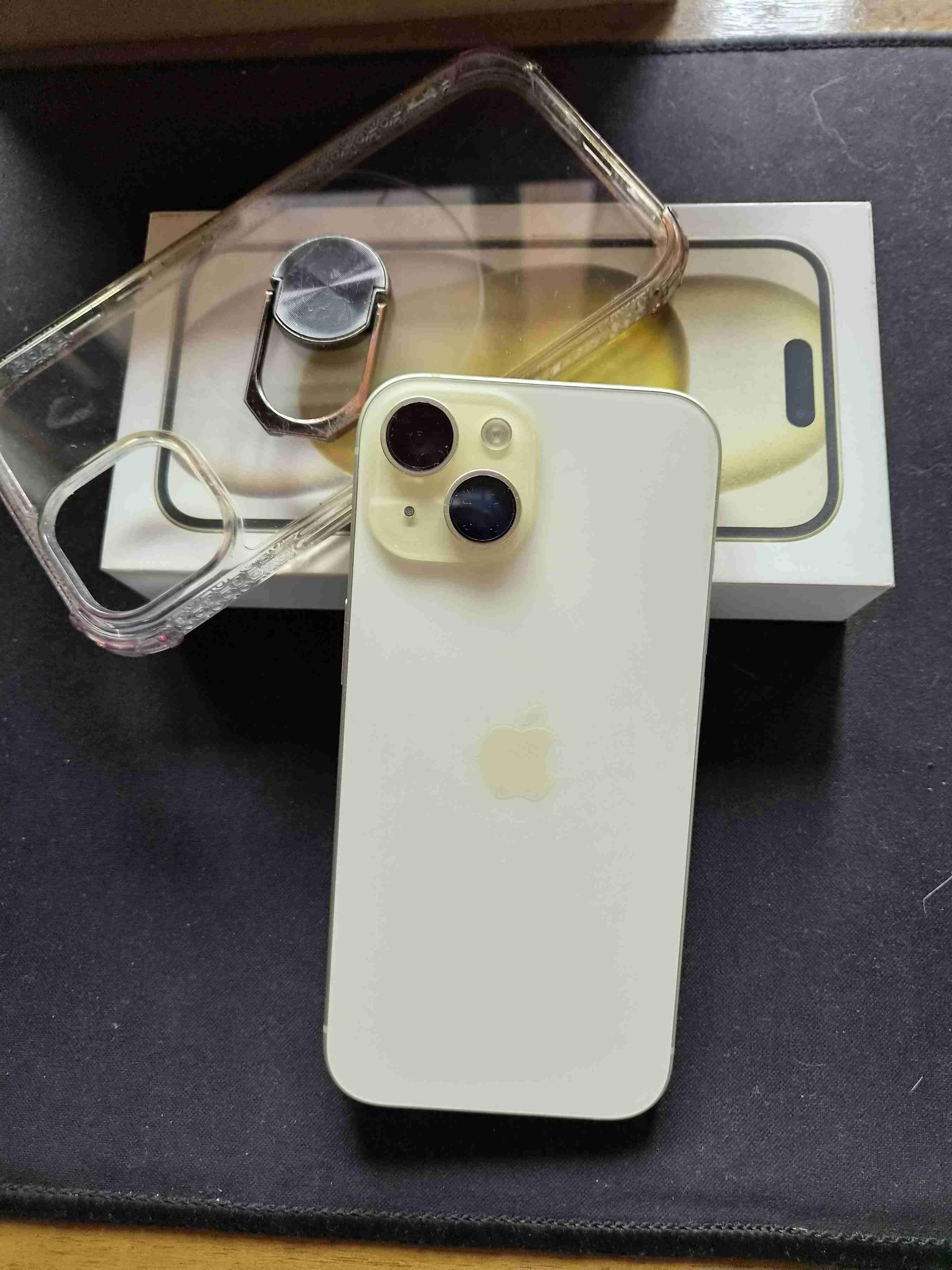 Smartphone con funda y caja - miniatura 2