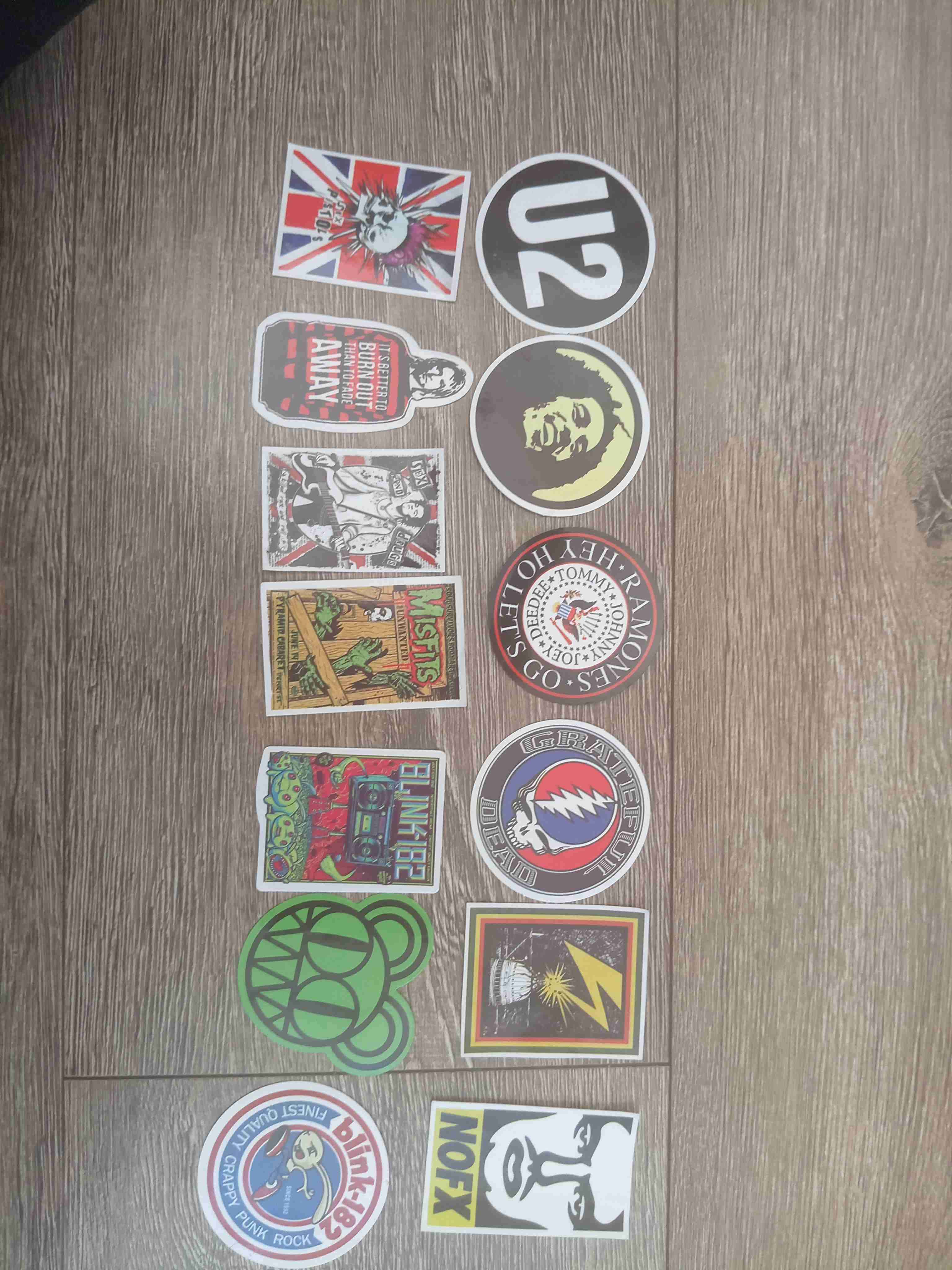 Set de stickers de bandas - miniatura 1
