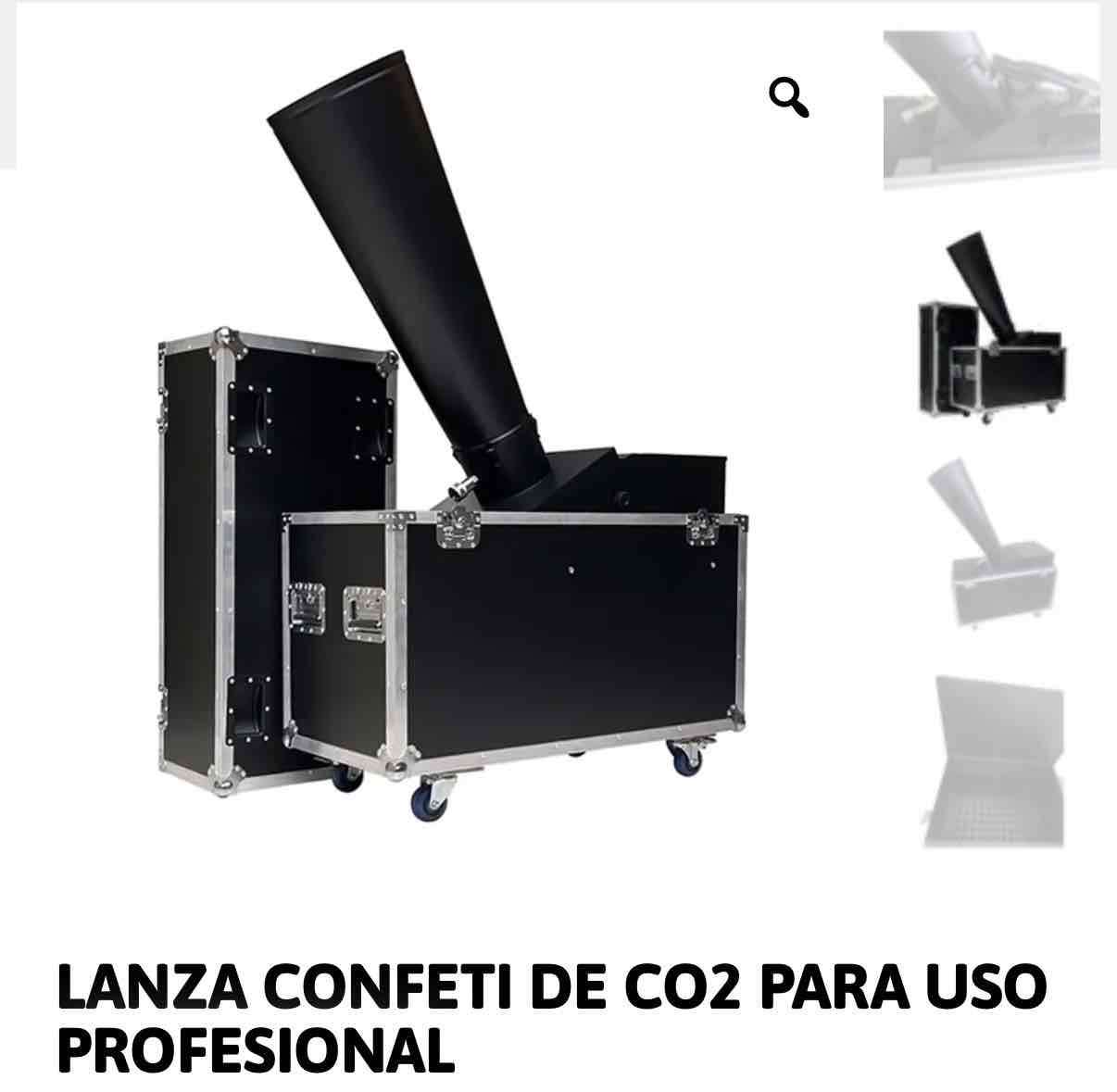 Lanza confeti de CO2 profesional