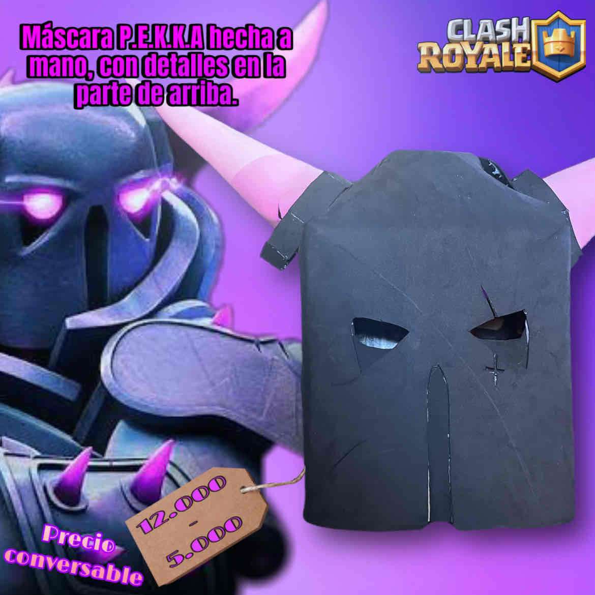 Máscara P.E.K.K.A artesanal decoración-cosplay - miniatura 1