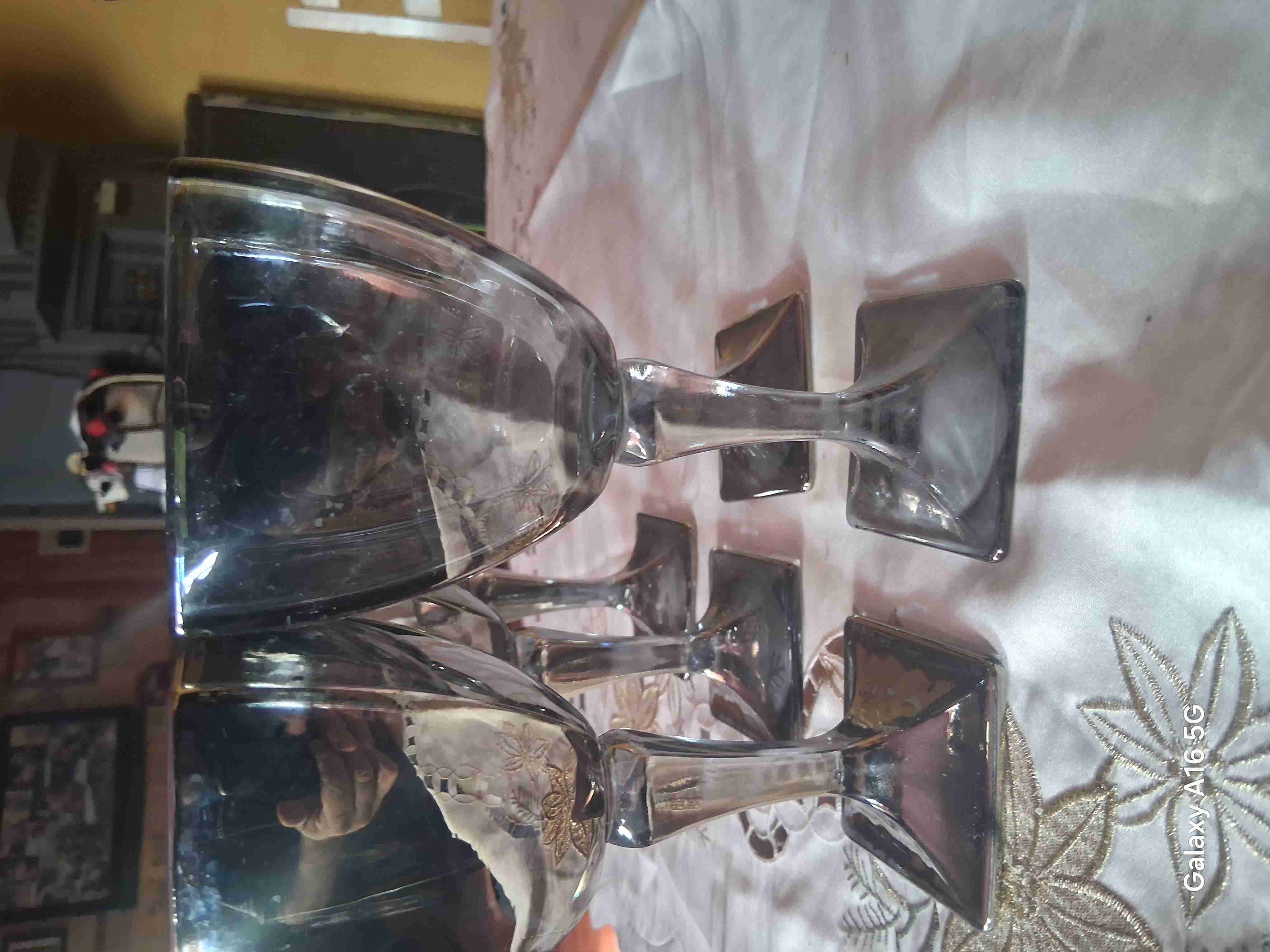 5 copa de vidrio transparente - miniatura 2