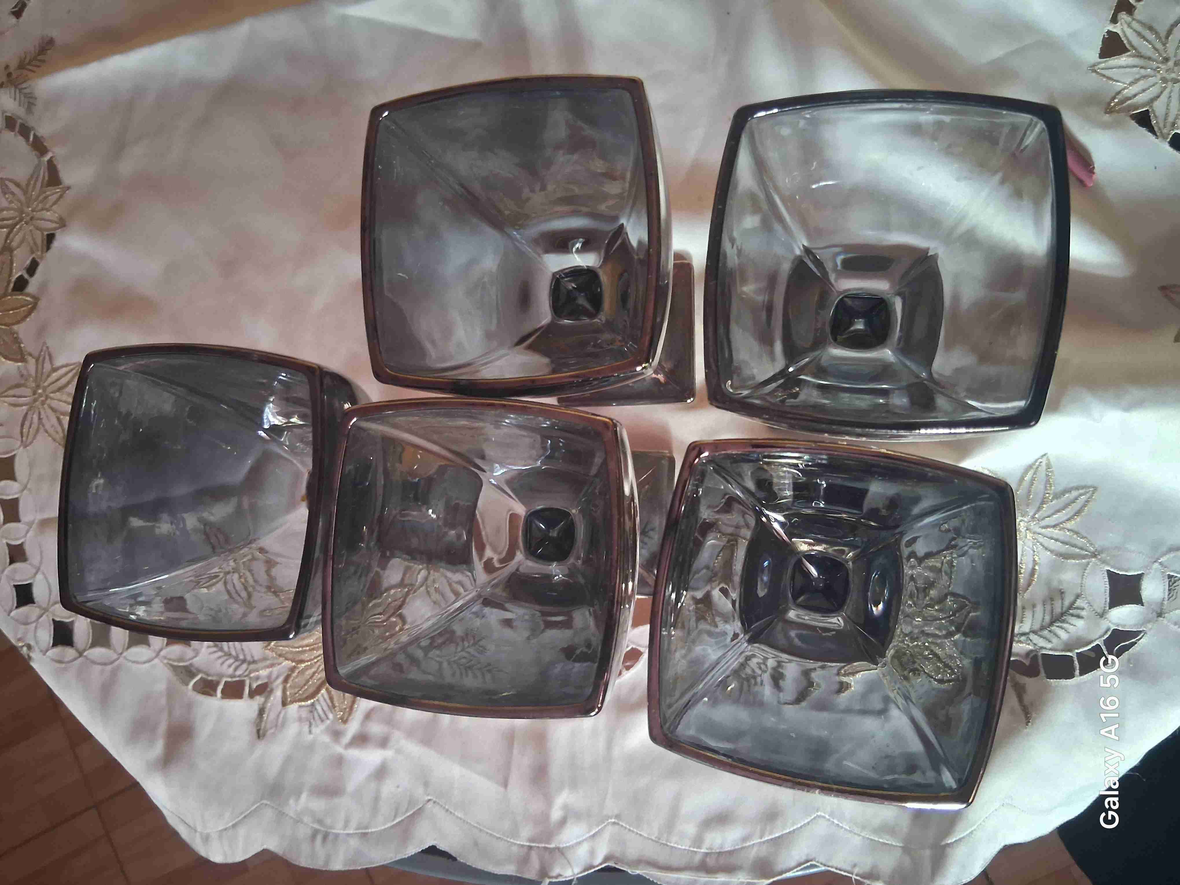 5 copa de vidrio transparente - miniatura 3