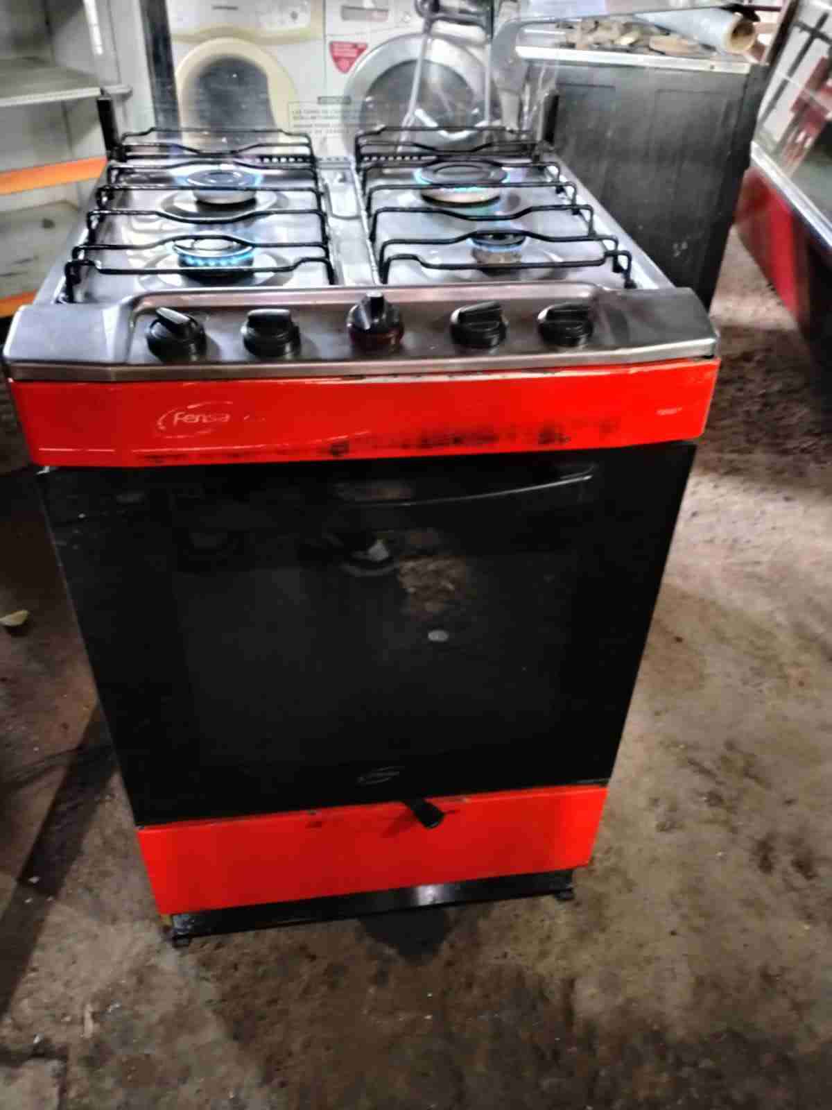 Cocina a gas Fensa roja