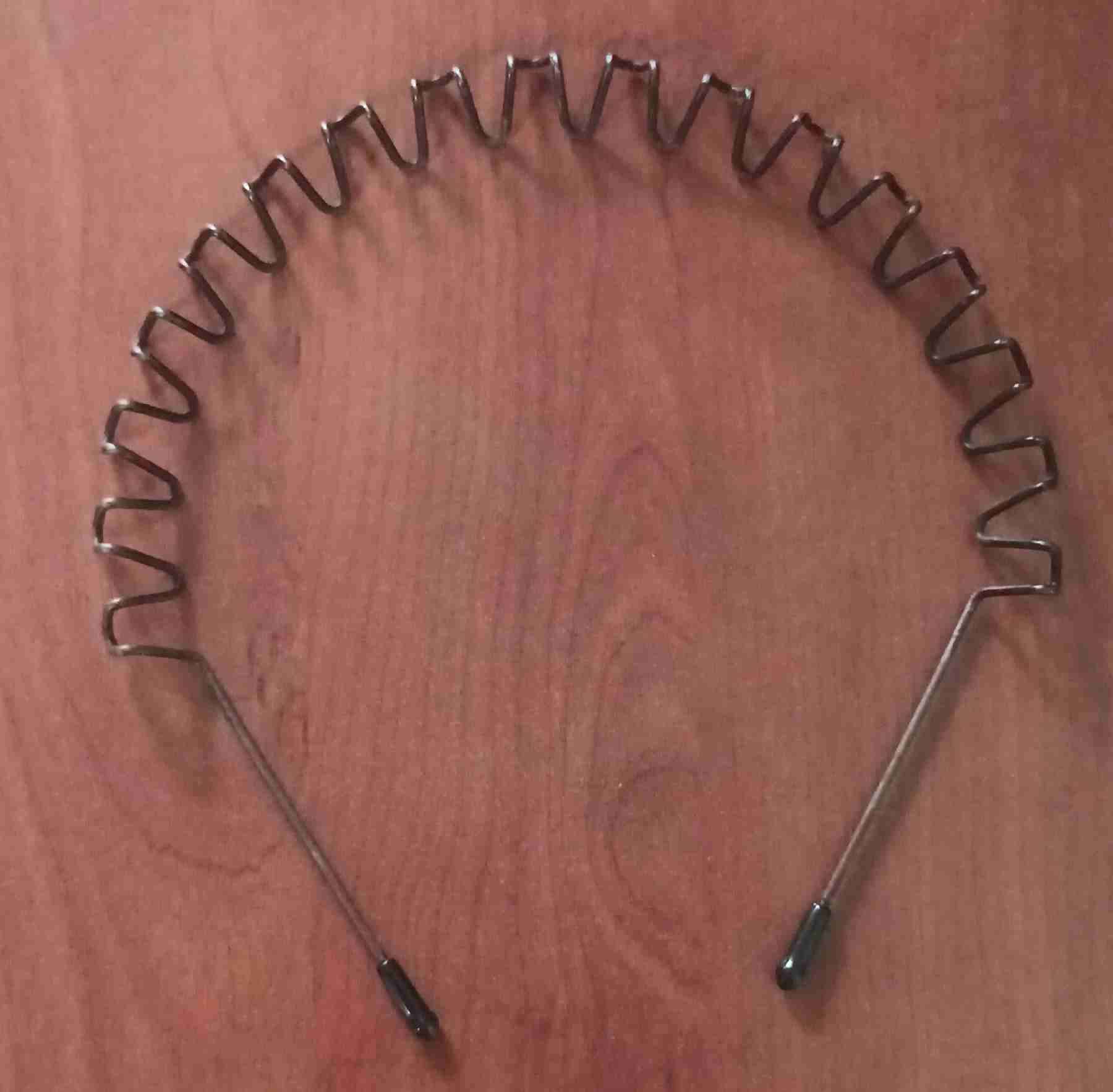 Diadema ondulada metálica (unisex)