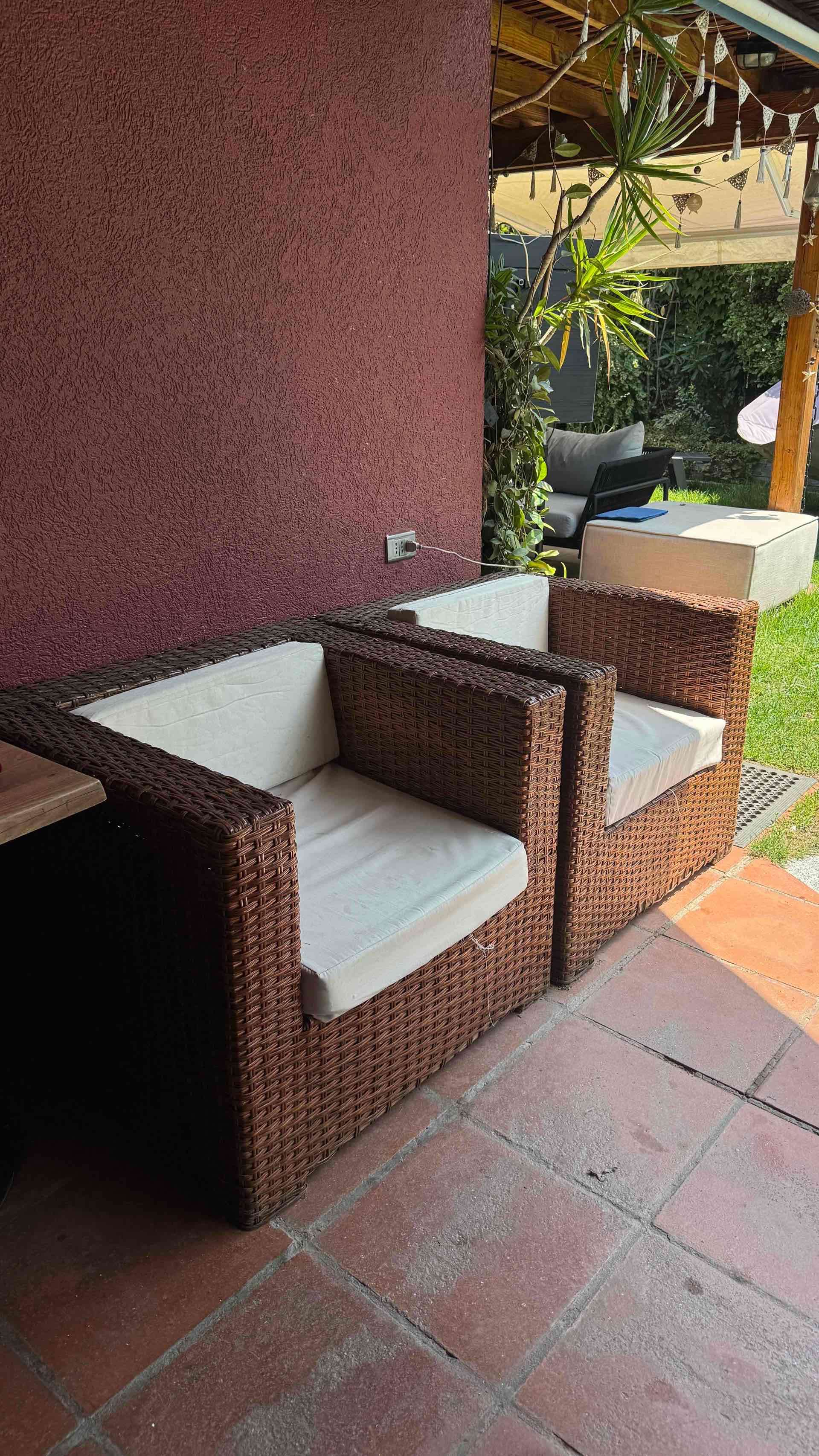 Juego de terraza mimbre para exterior - miniatura 2