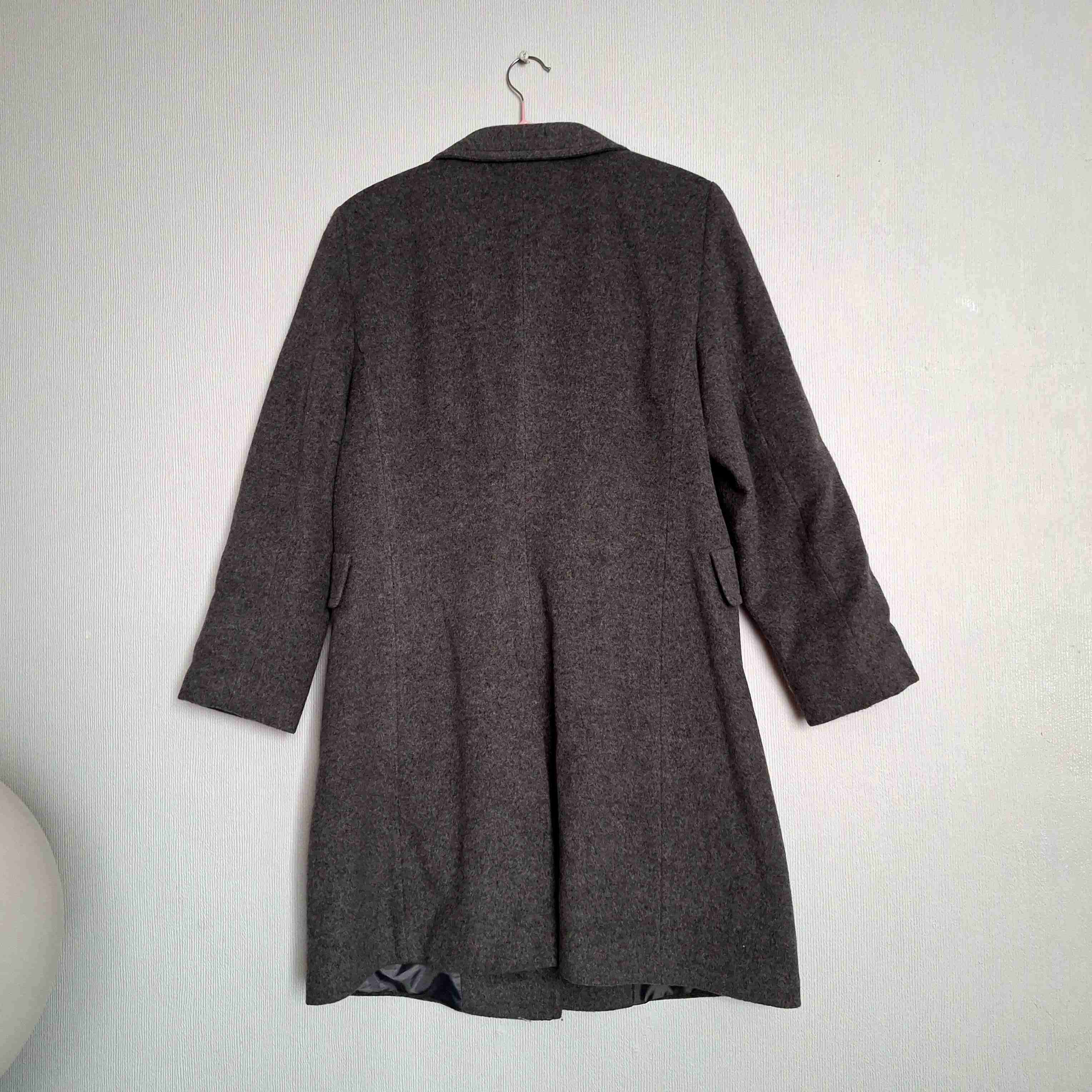 Abrigo gris largo mujer - miniatura 2