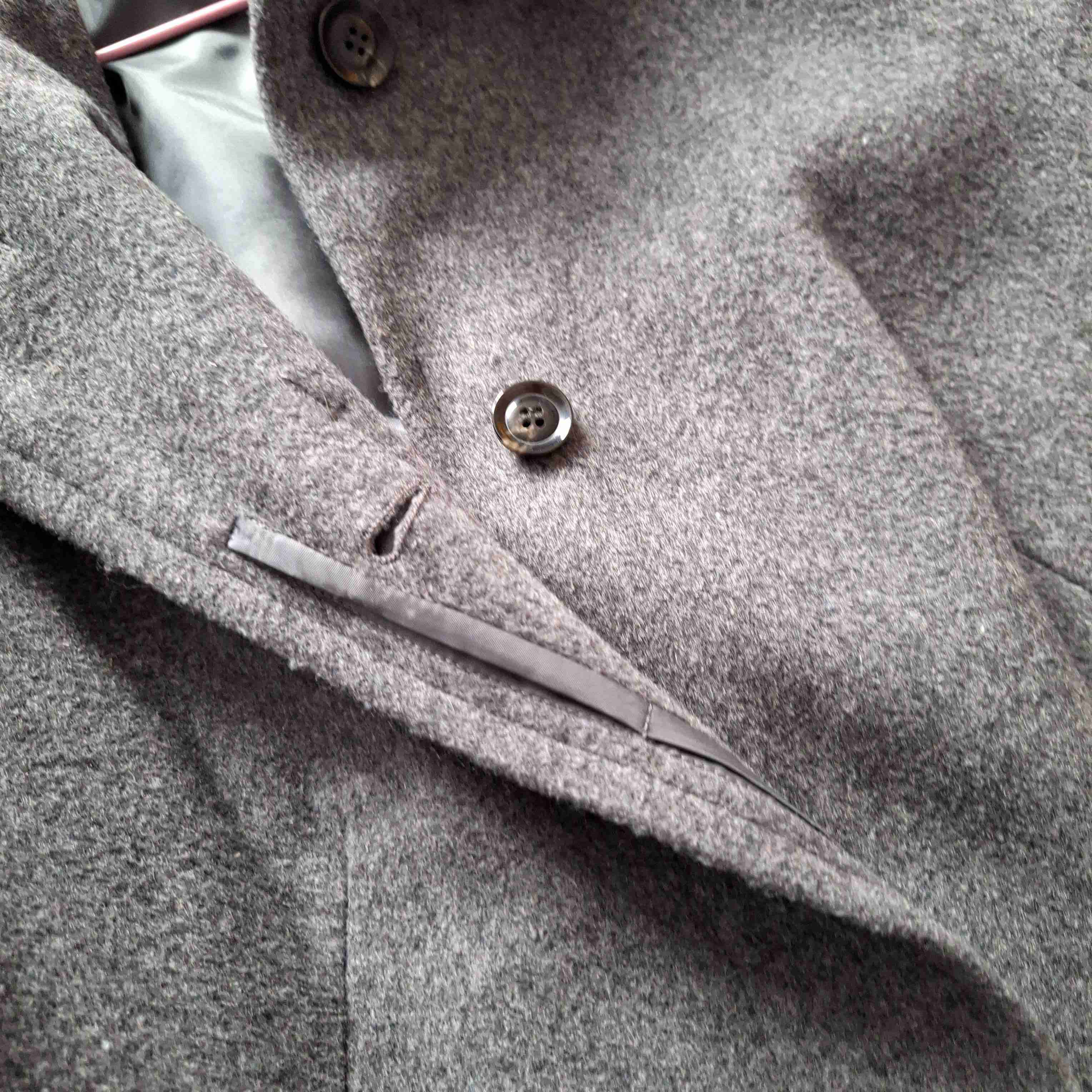 Abrigo gris largo mujer - miniatura 3