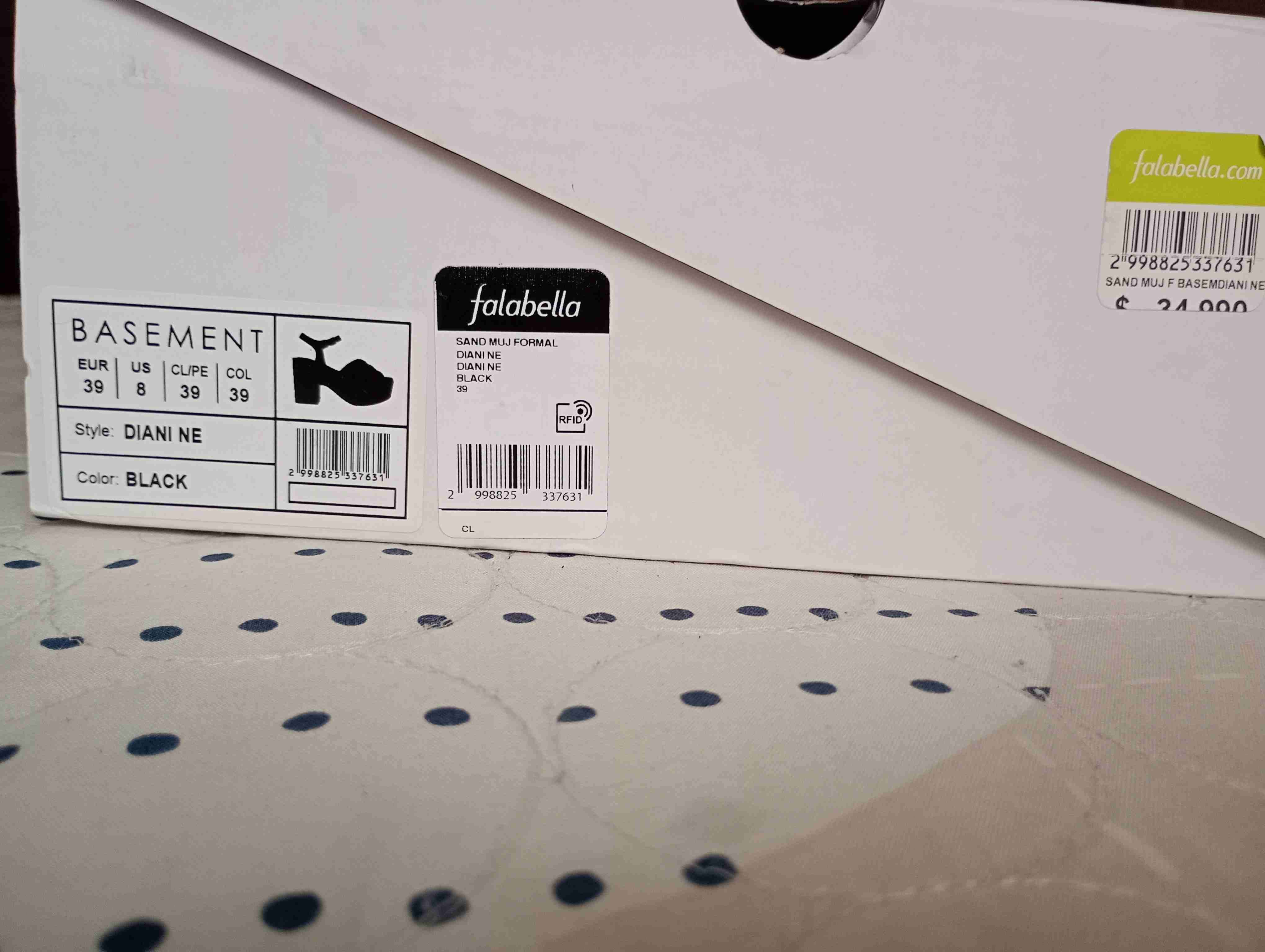 Sandalias negras de tacón alto marca Basement - miniatura 4