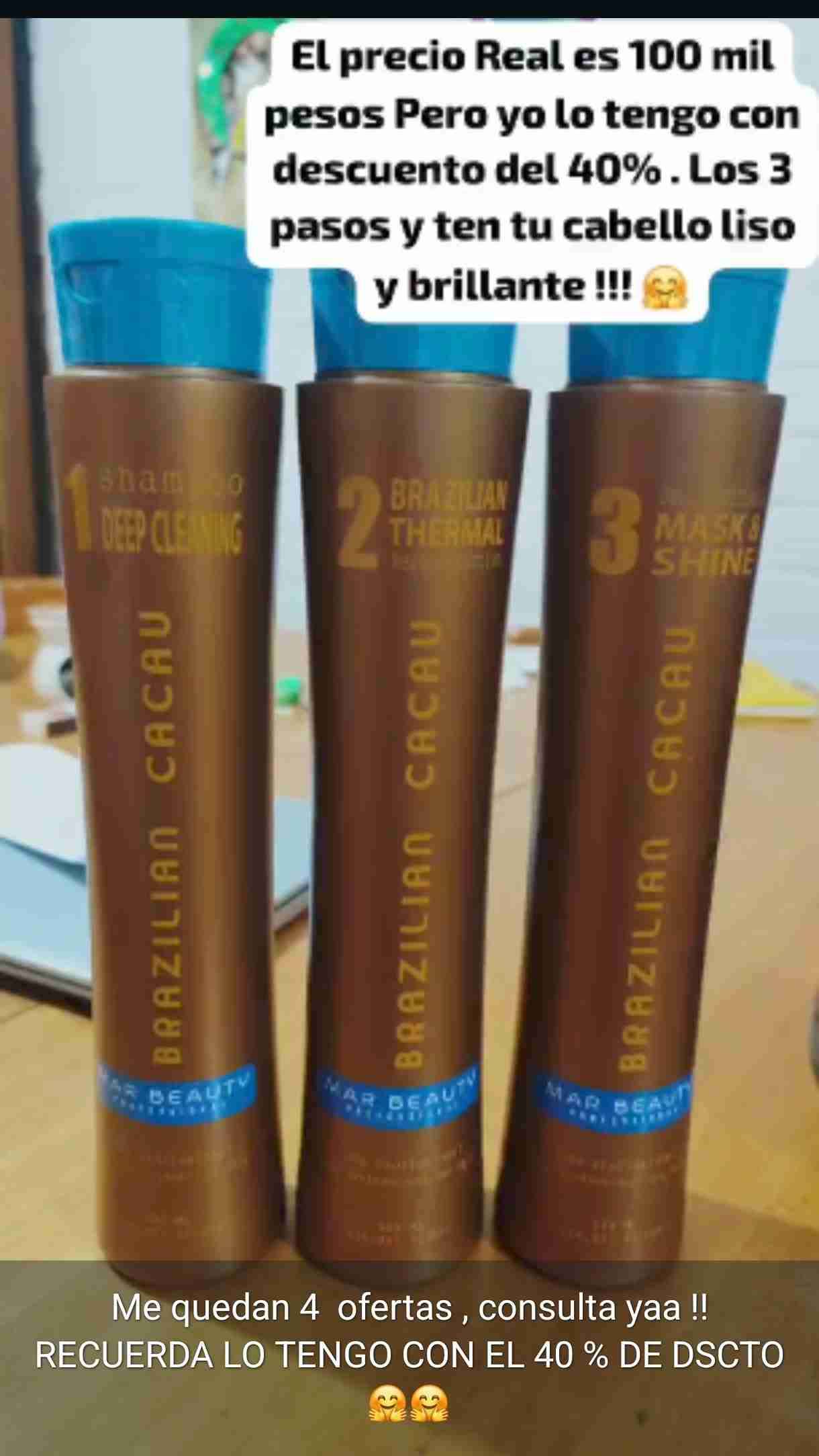 Set de tratamiento capilar Brazilian Cacau