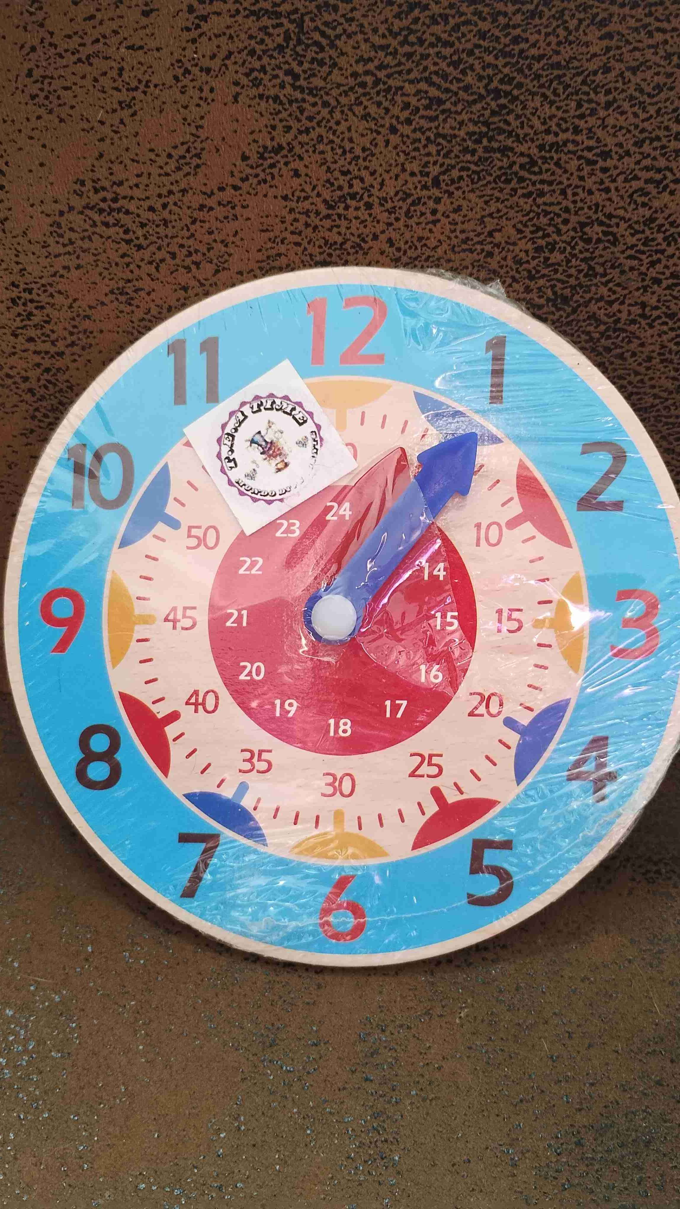 Reloj de aprendizaje colorido