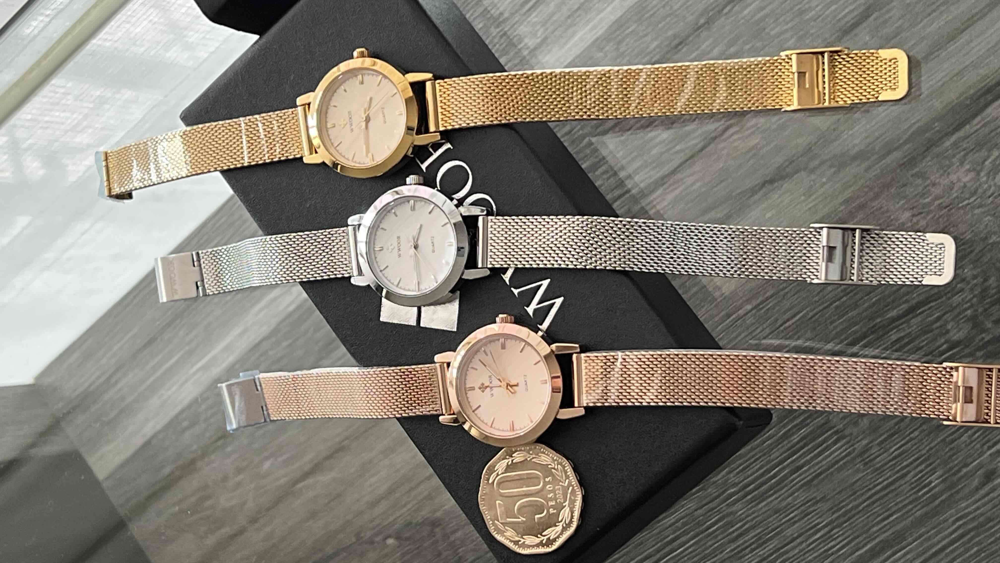 Reloj pulsera cuarzo plata - miniatura 3