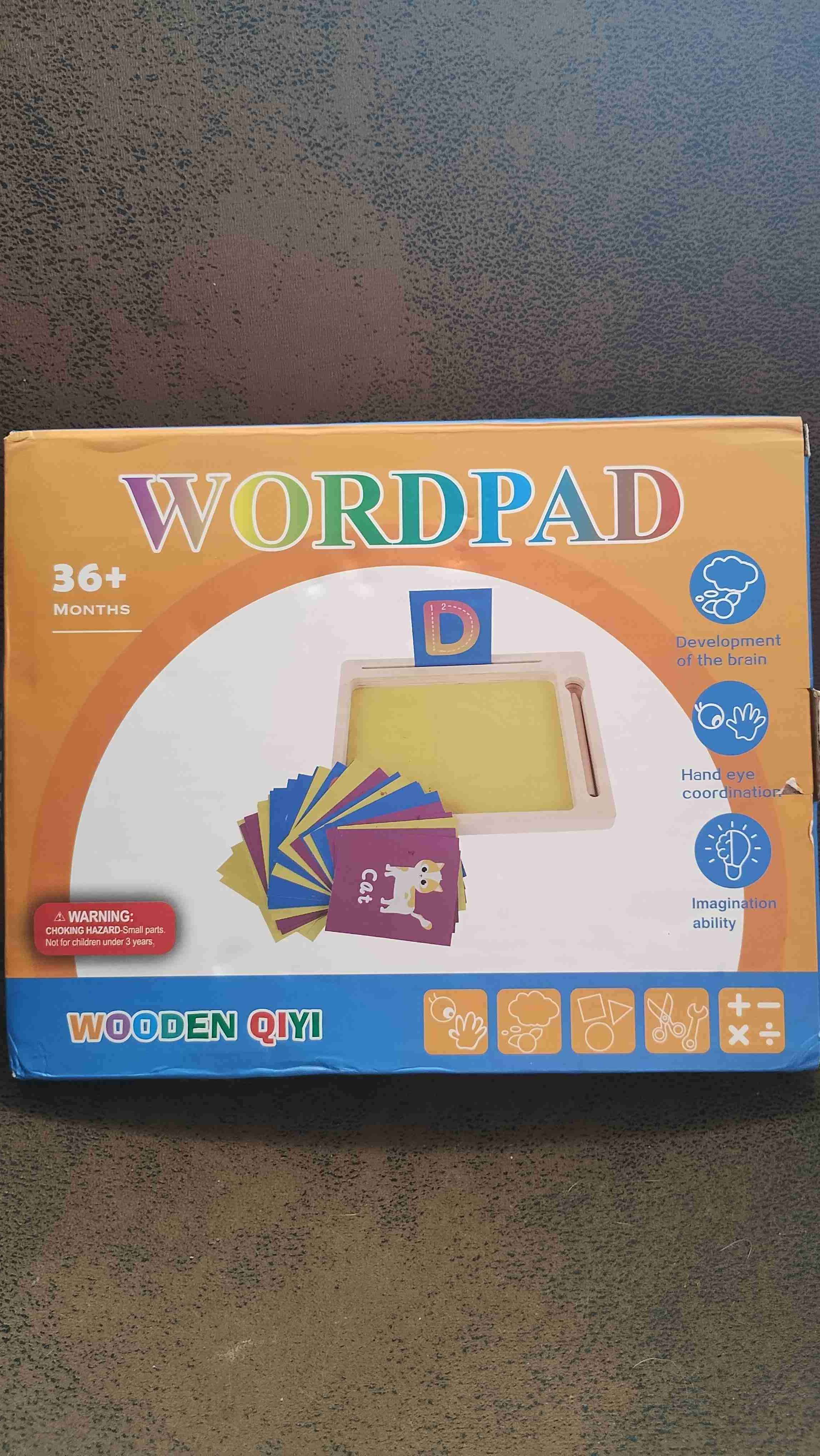 Wordpad educativo de madera - miniatura 1