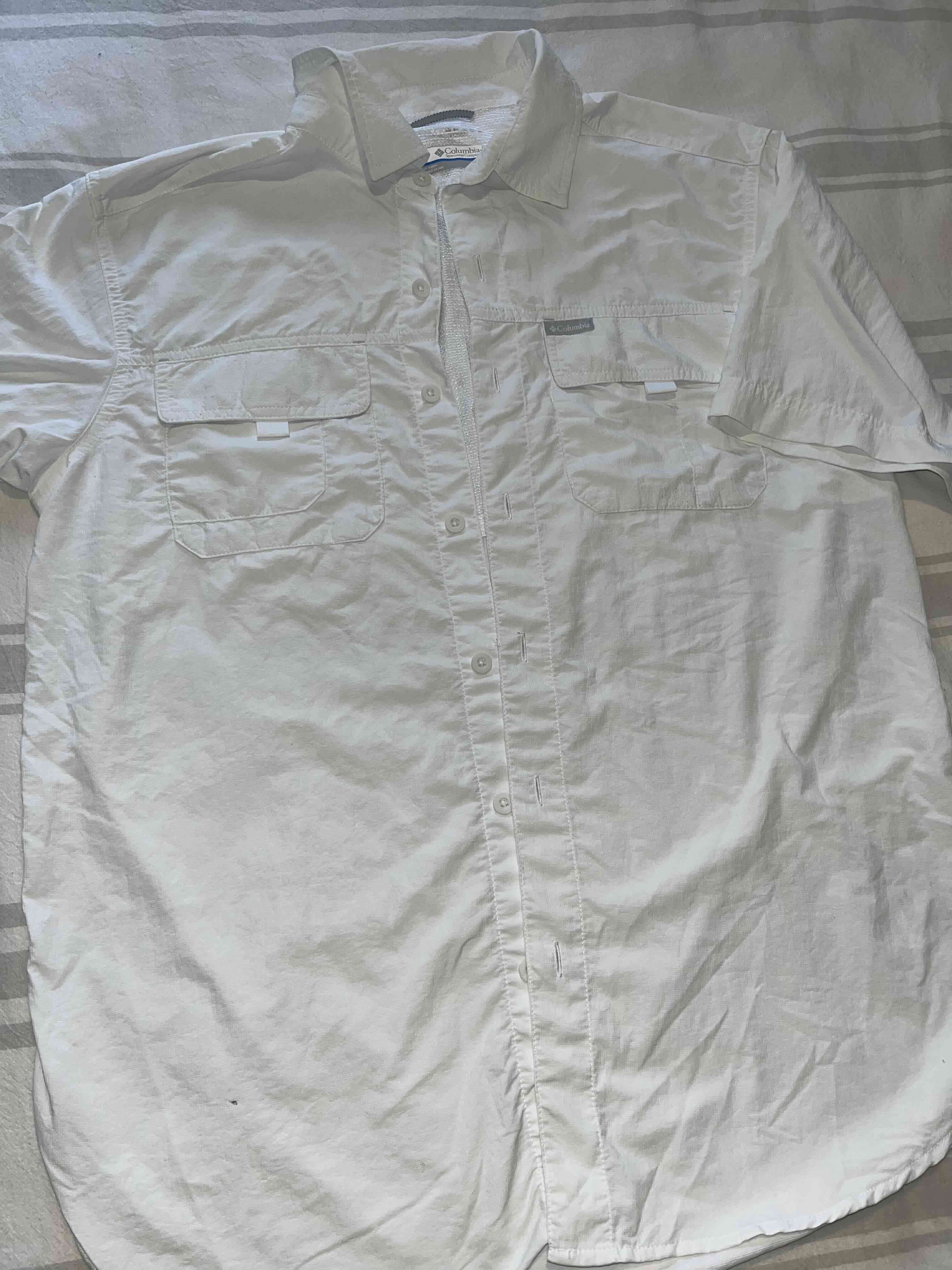 Camisa blanca de hombre Columbia - miniatura 1