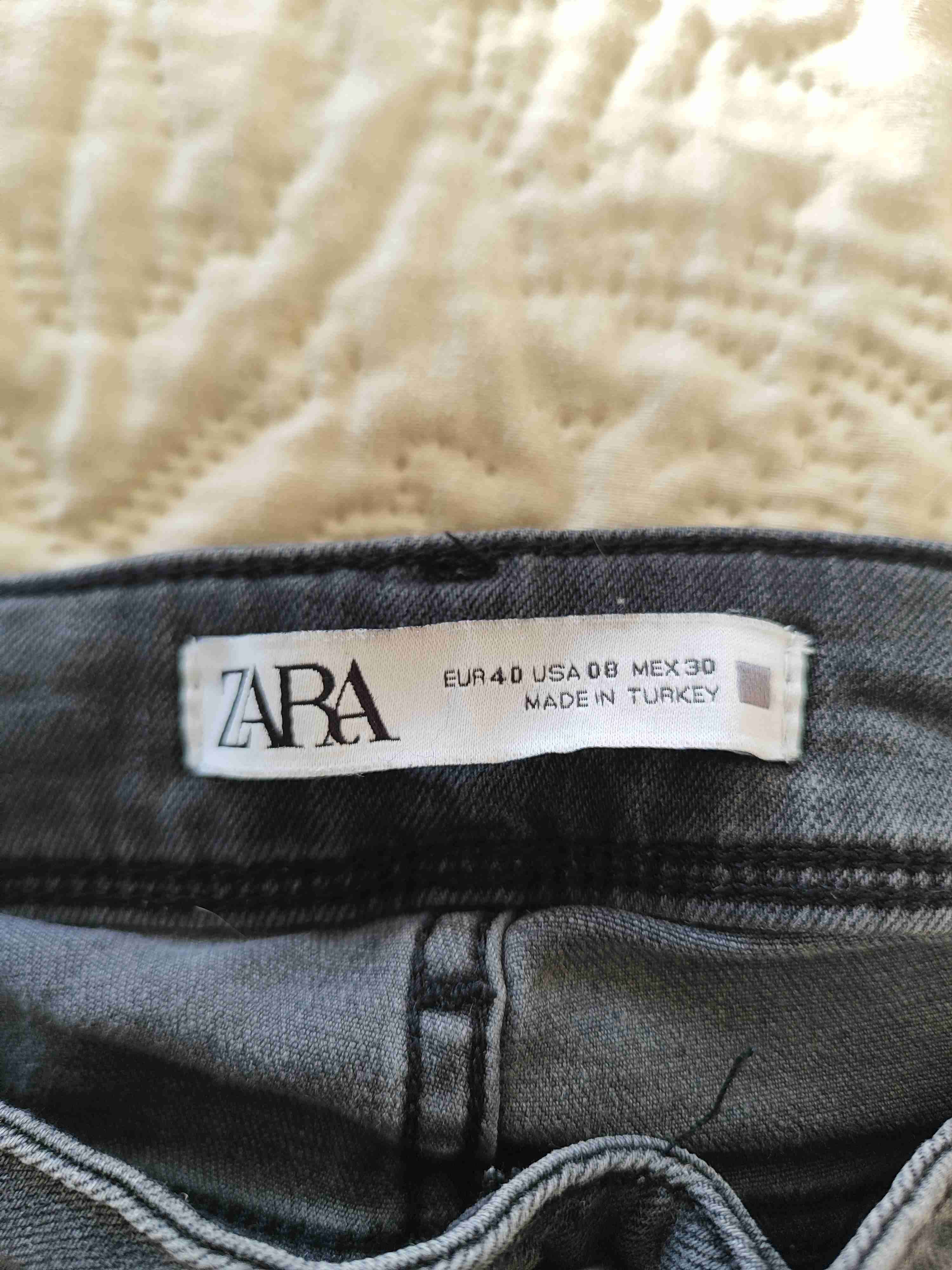 Jeans grises Zara para mujer - miniatura 2