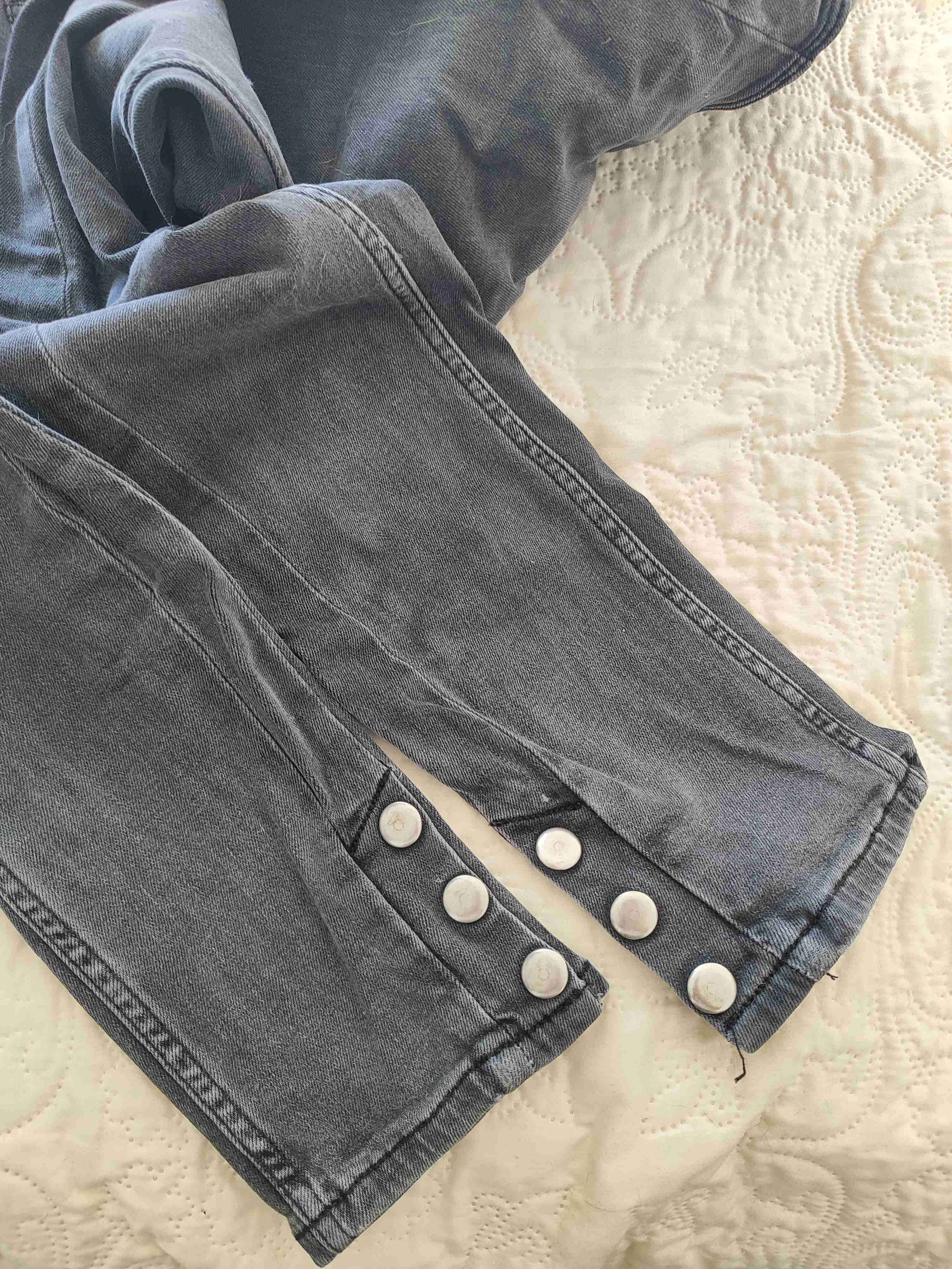 Jeans grises Zara para mujer - miniatura 4