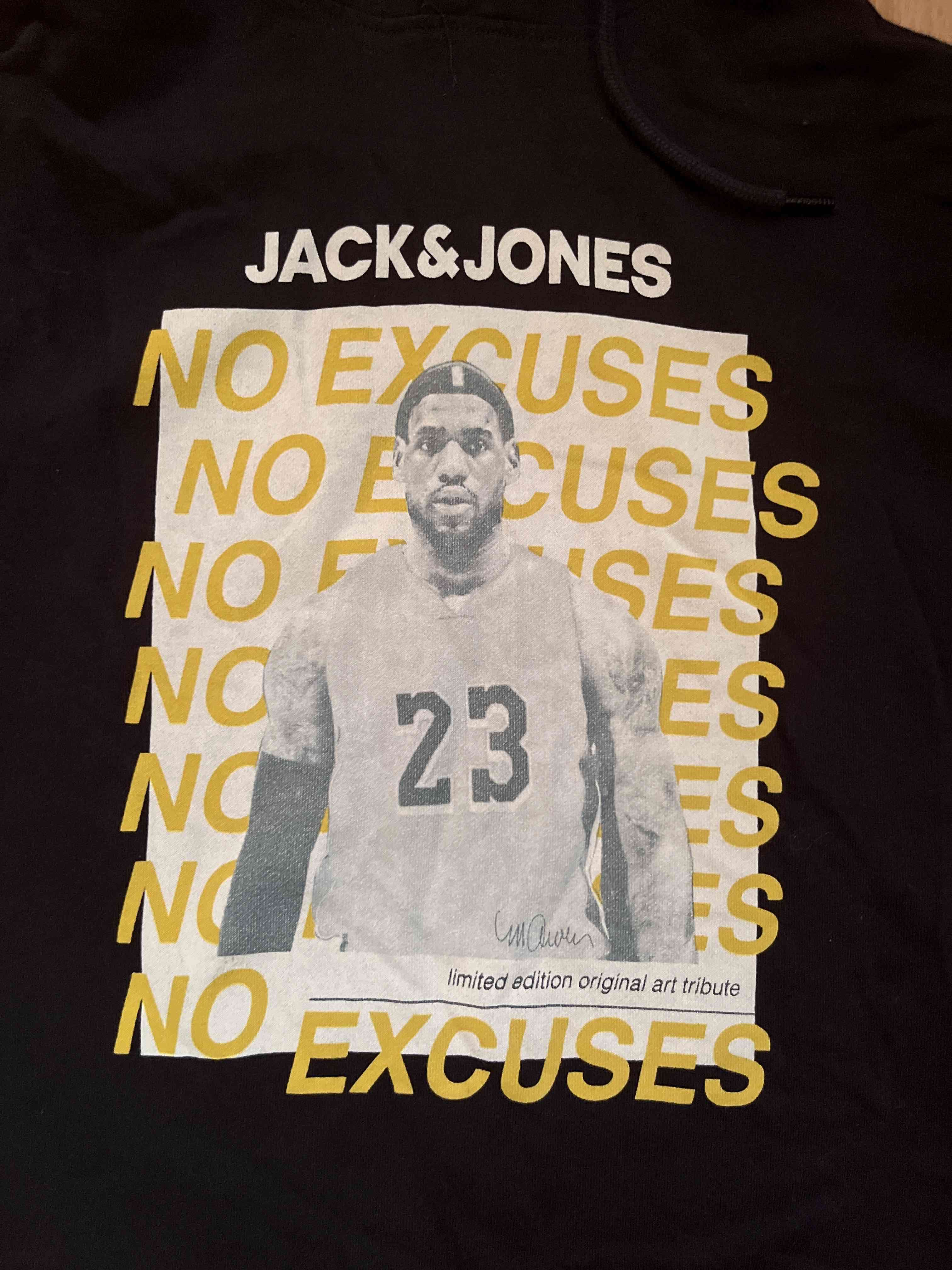 Polerón negro con capucha Jack & Jones talla S - miniatura 2