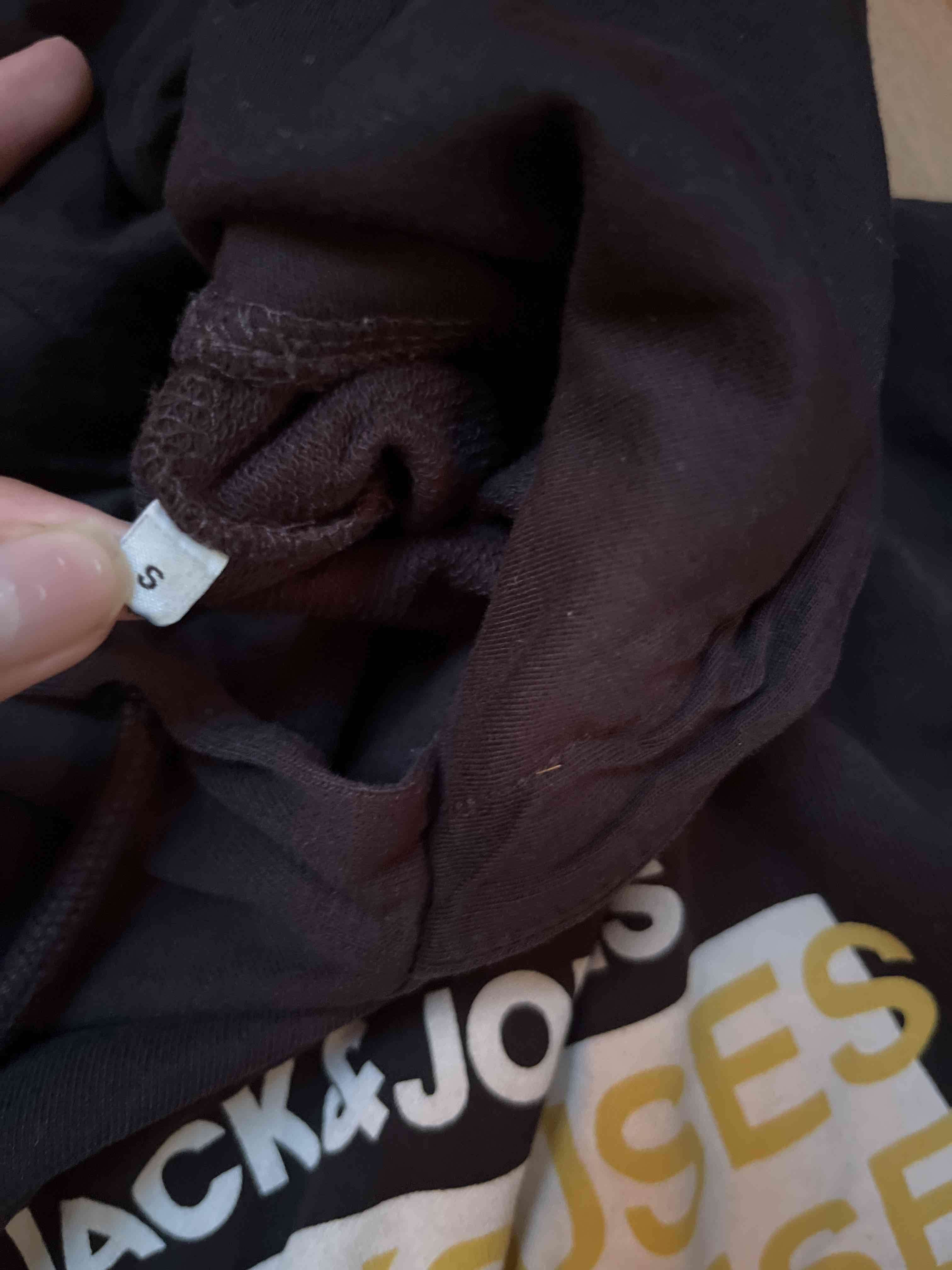 Polerón negro con capucha Jack & Jones talla S - miniatura 3