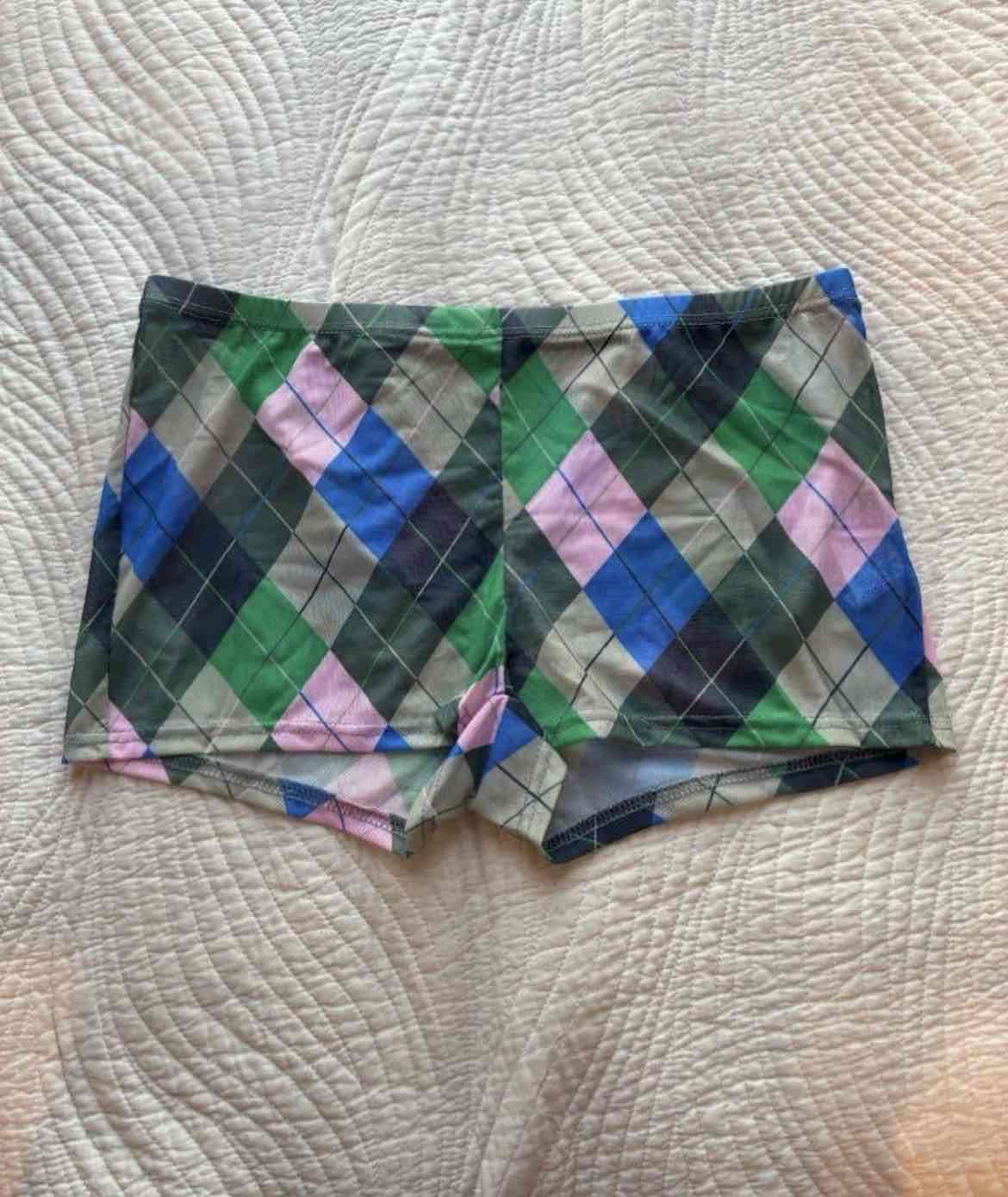 Shorts con diseño a cuadros - miniatura 1