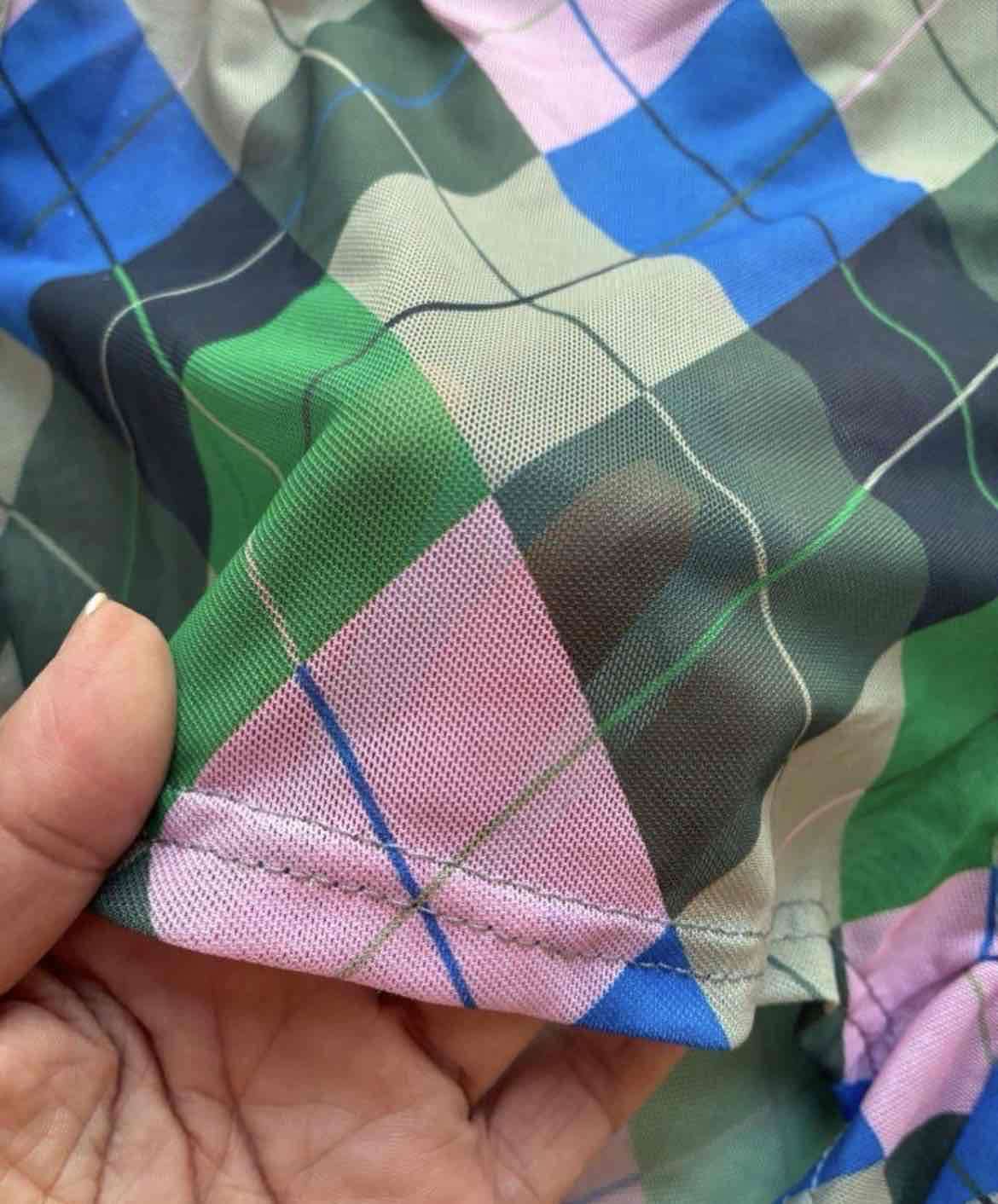 Shorts con diseño a cuadros - miniatura 2