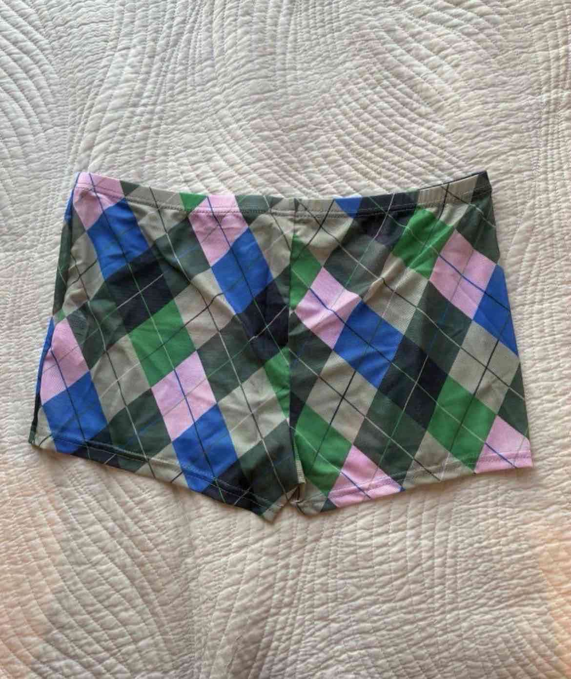 Shorts con diseño a cuadros - miniatura 3