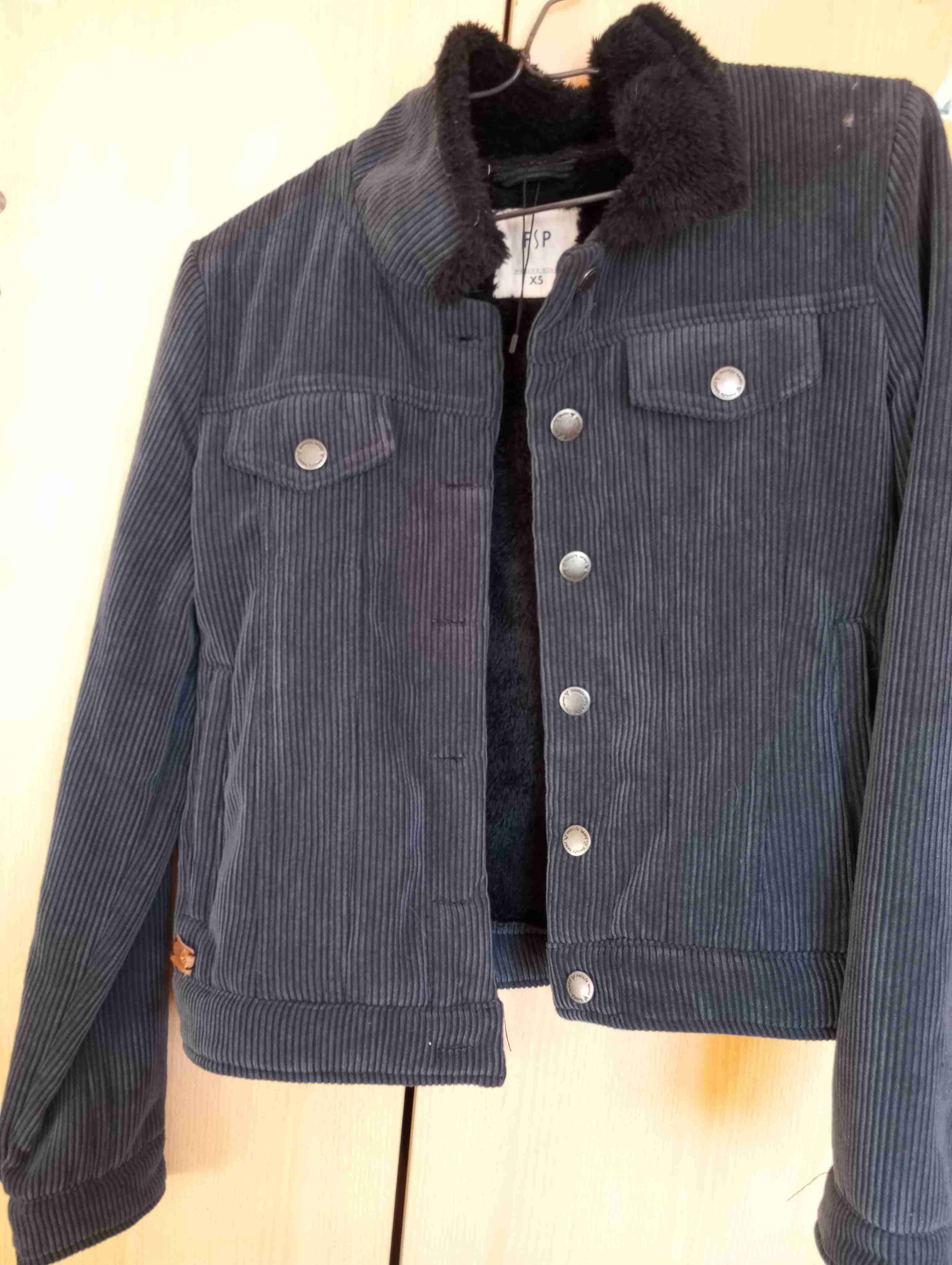 Chaqueta de cotele  azul oscura - miniatura 2