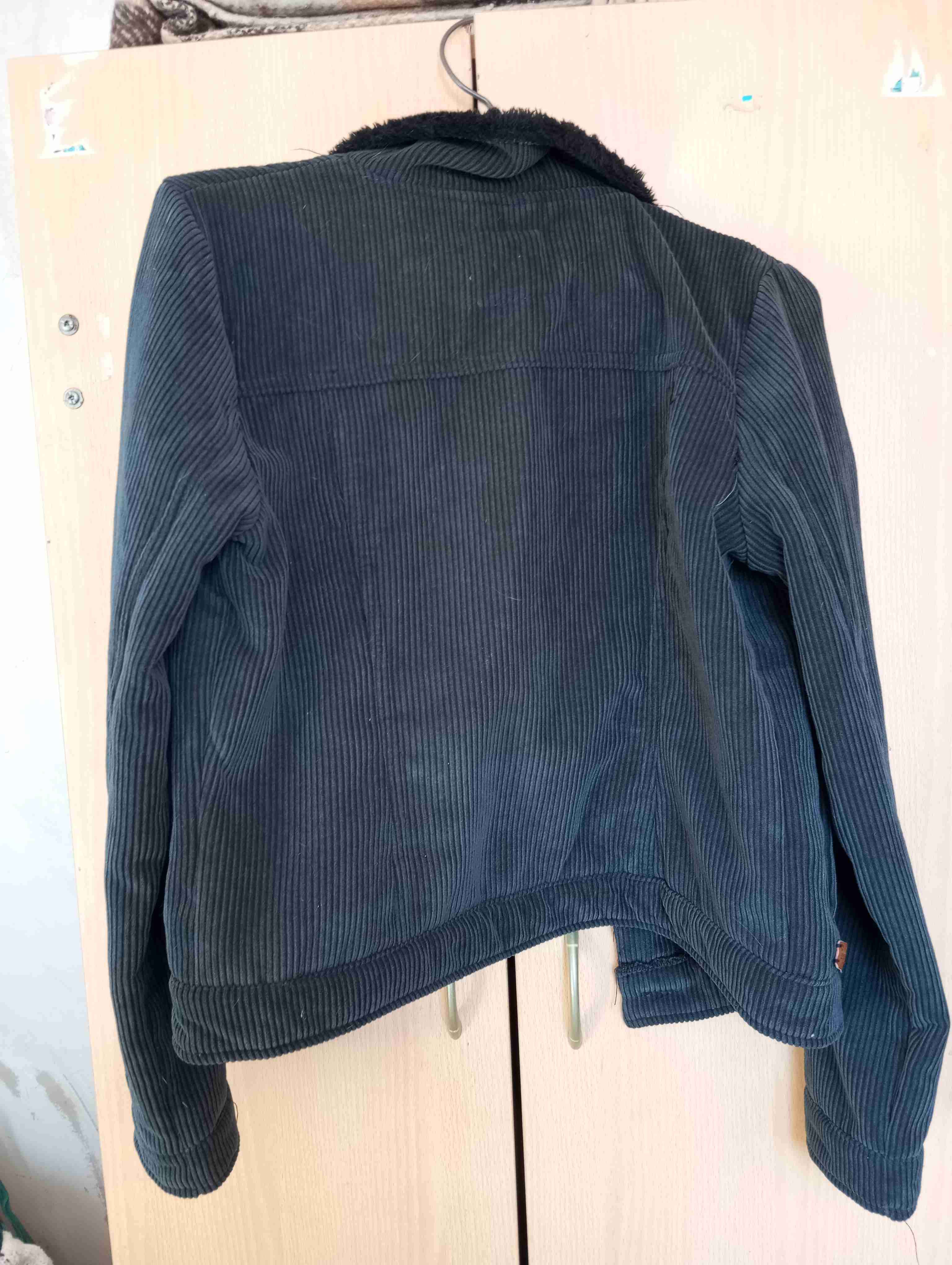 Chaqueta de cotele  azul oscura - miniatura 3