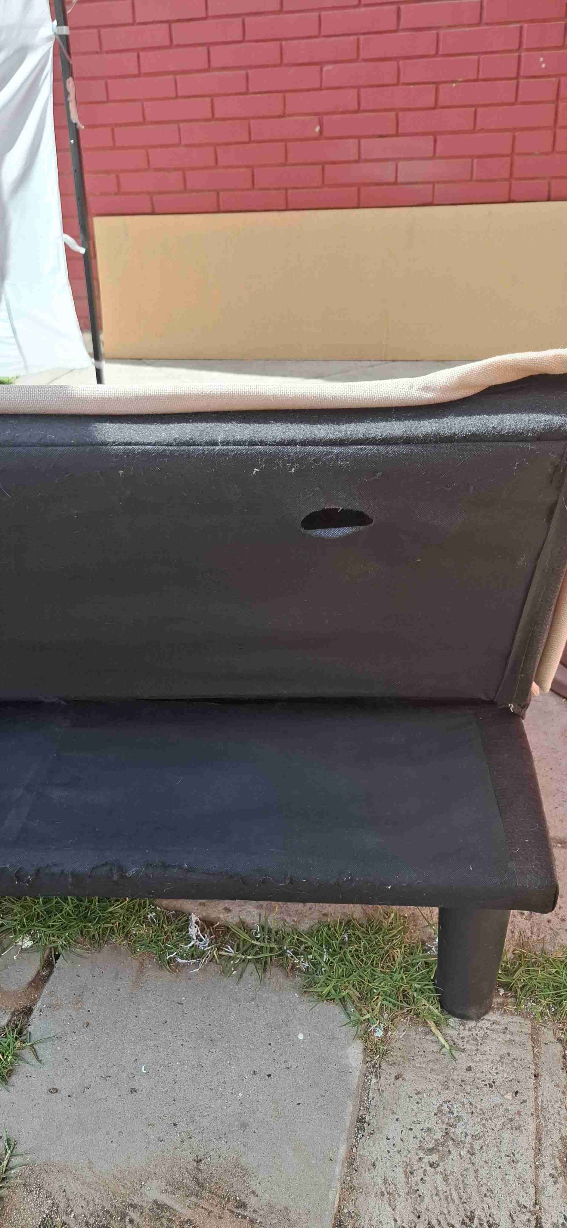 Sofá cama patchwork colores neutros - miniatura 2