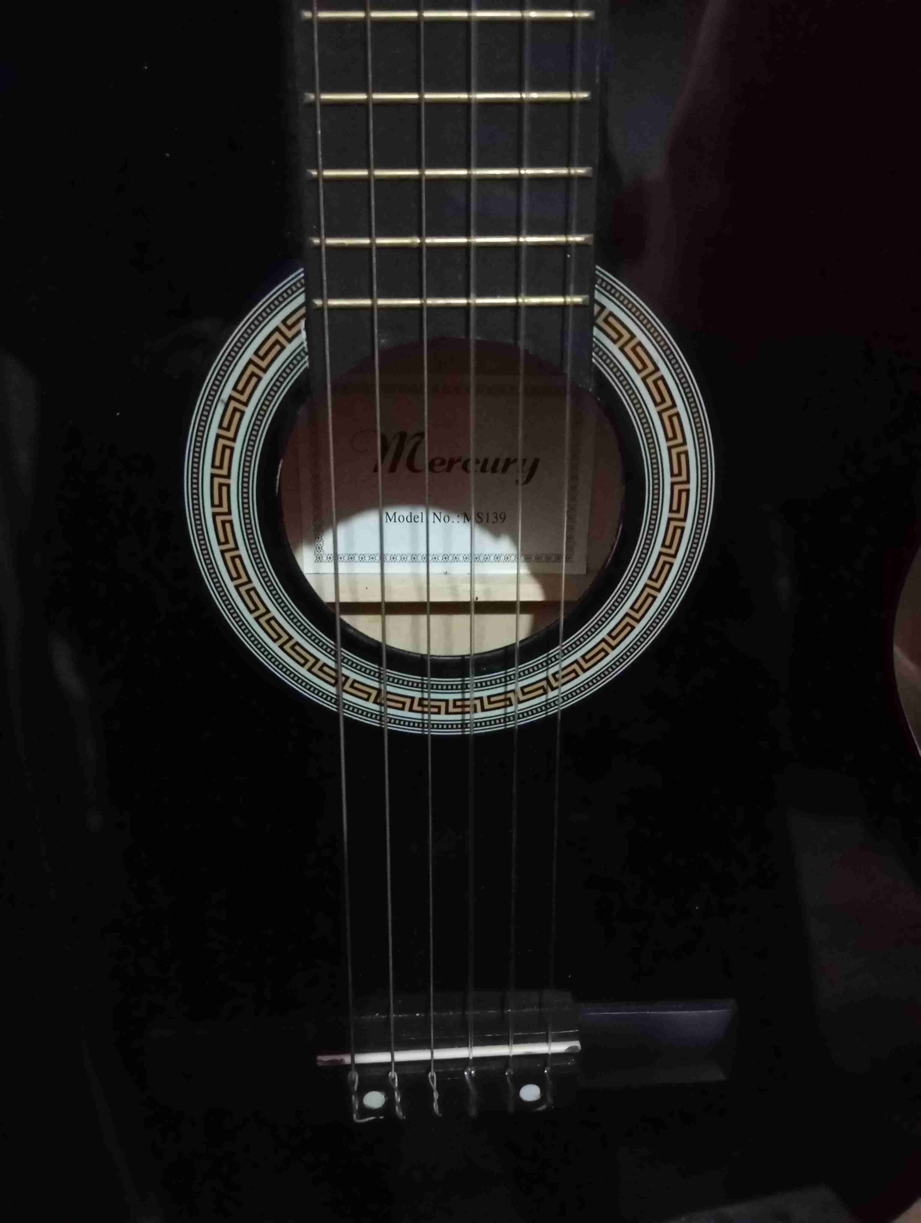 Guitarra clásica negra Mercury - miniatura 4