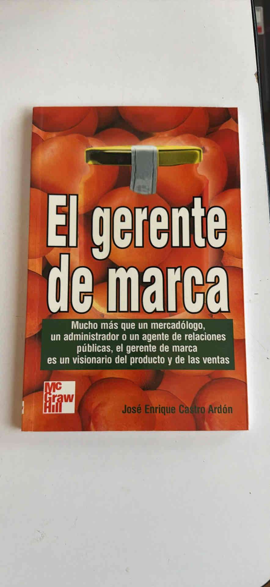 Libro El gerente de marca