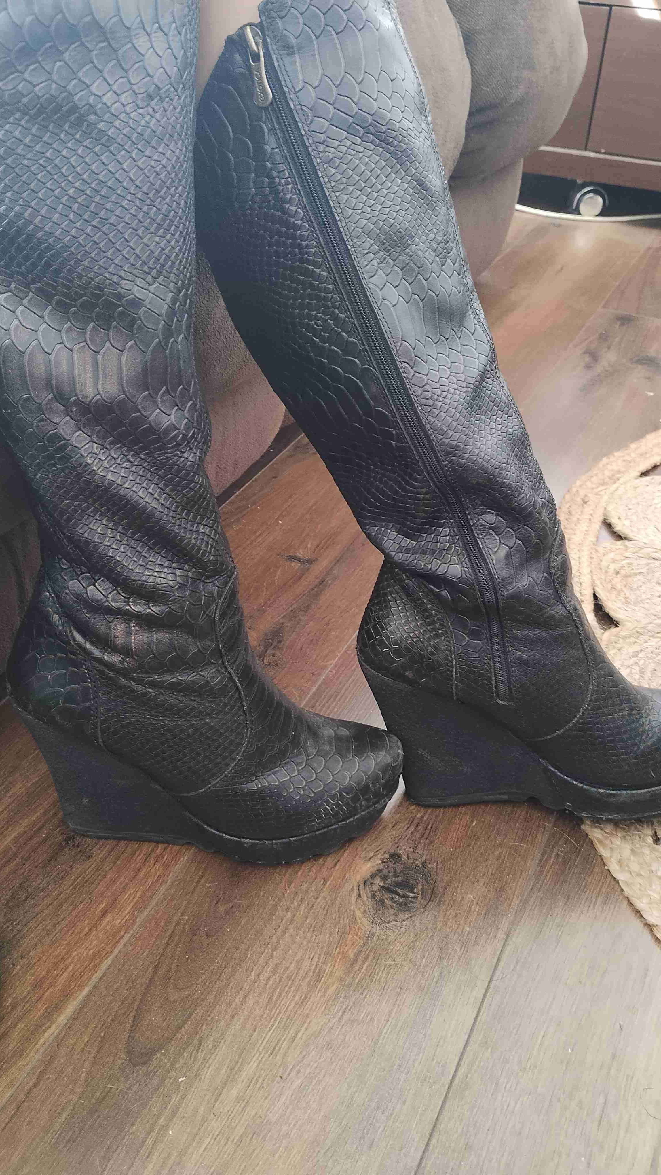 Botas altas Exotica con plataforma negras - miniatura 2