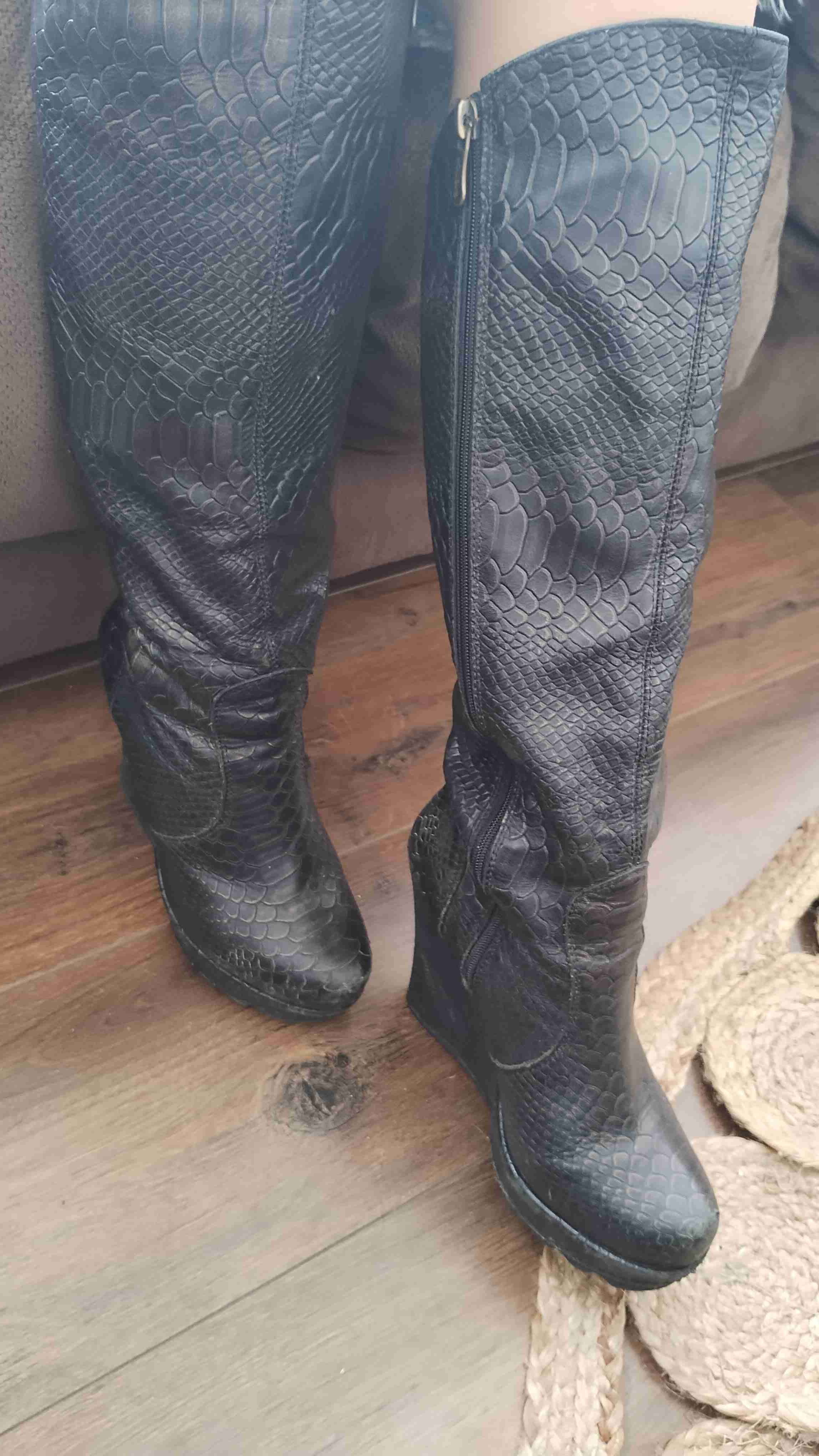 Botas altas Exotica con plataforma negras - miniatura 3