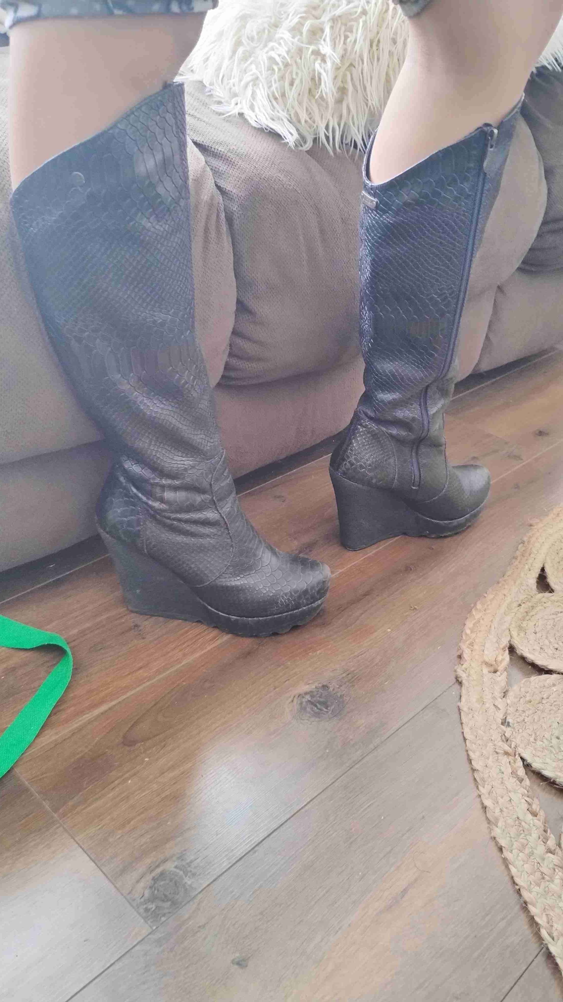 Botas altas Exotica con plataforma negras - miniatura 5