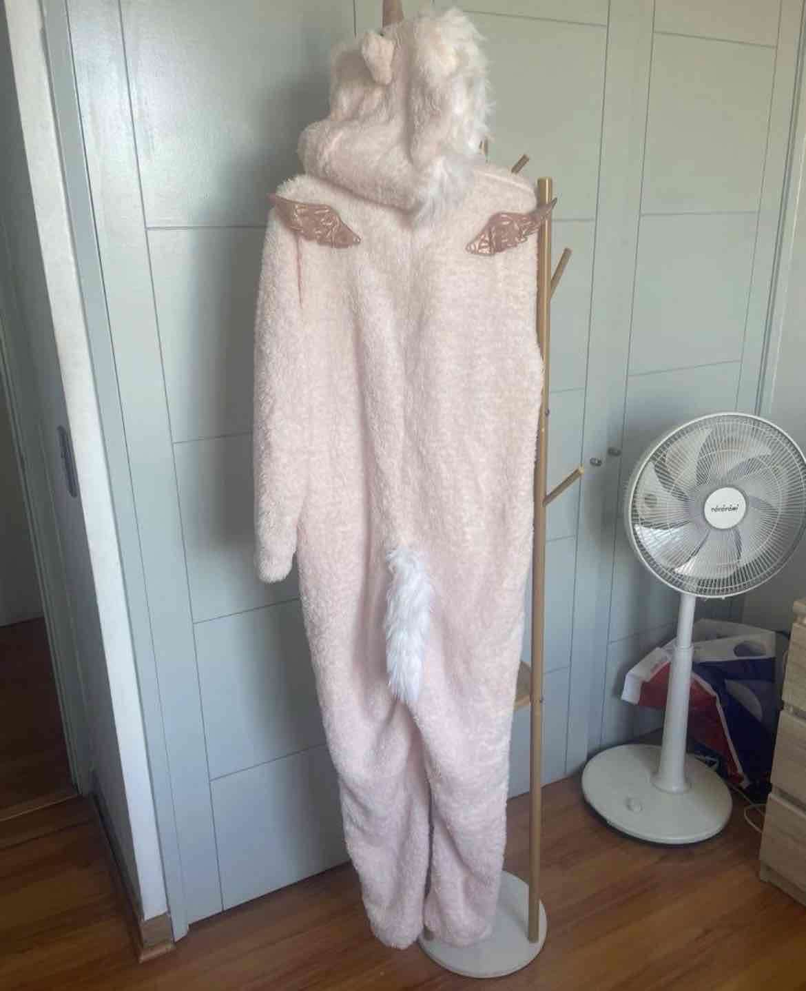 Pijama mujer Enterito rosado peludo - miniatura 2