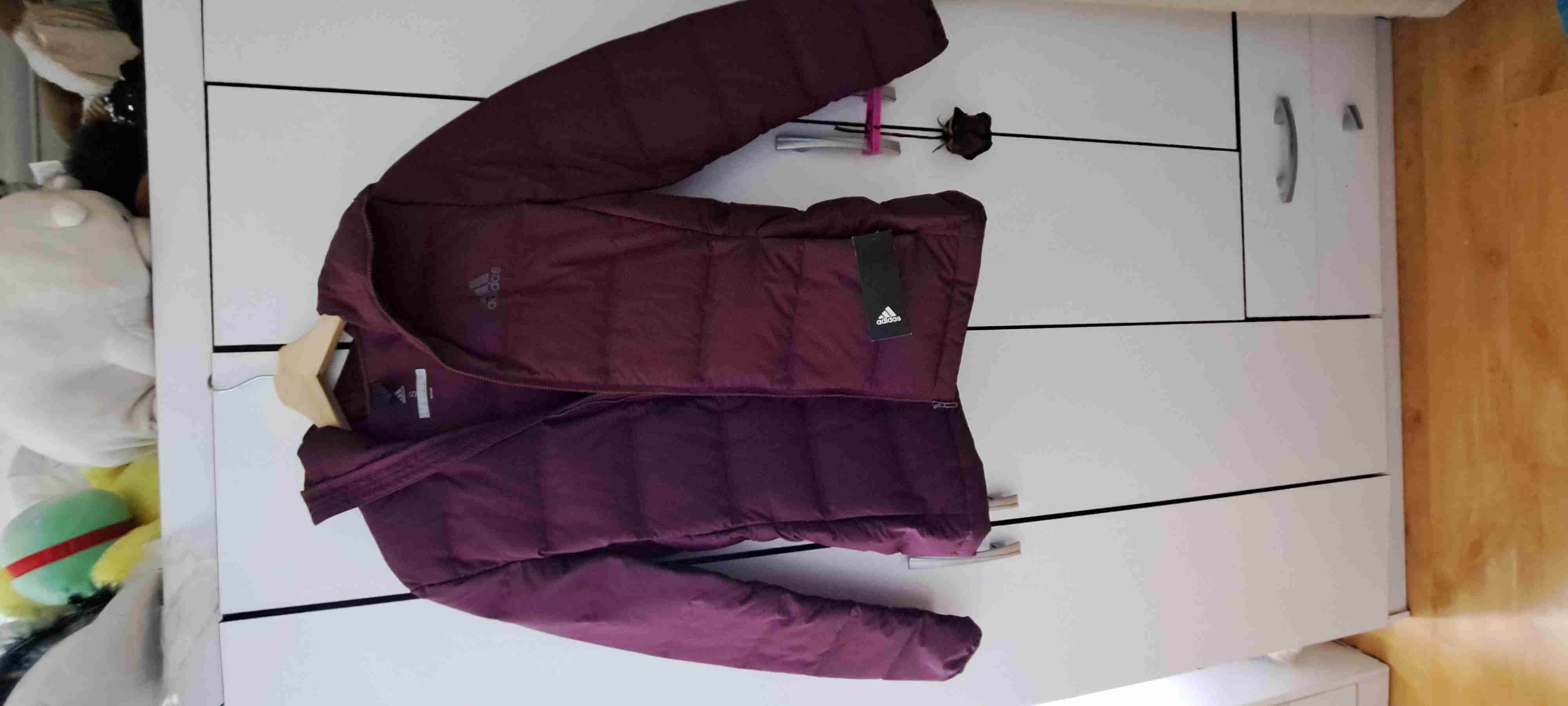 Chaqueta deportiva burdeo Adidas - miniatura 3