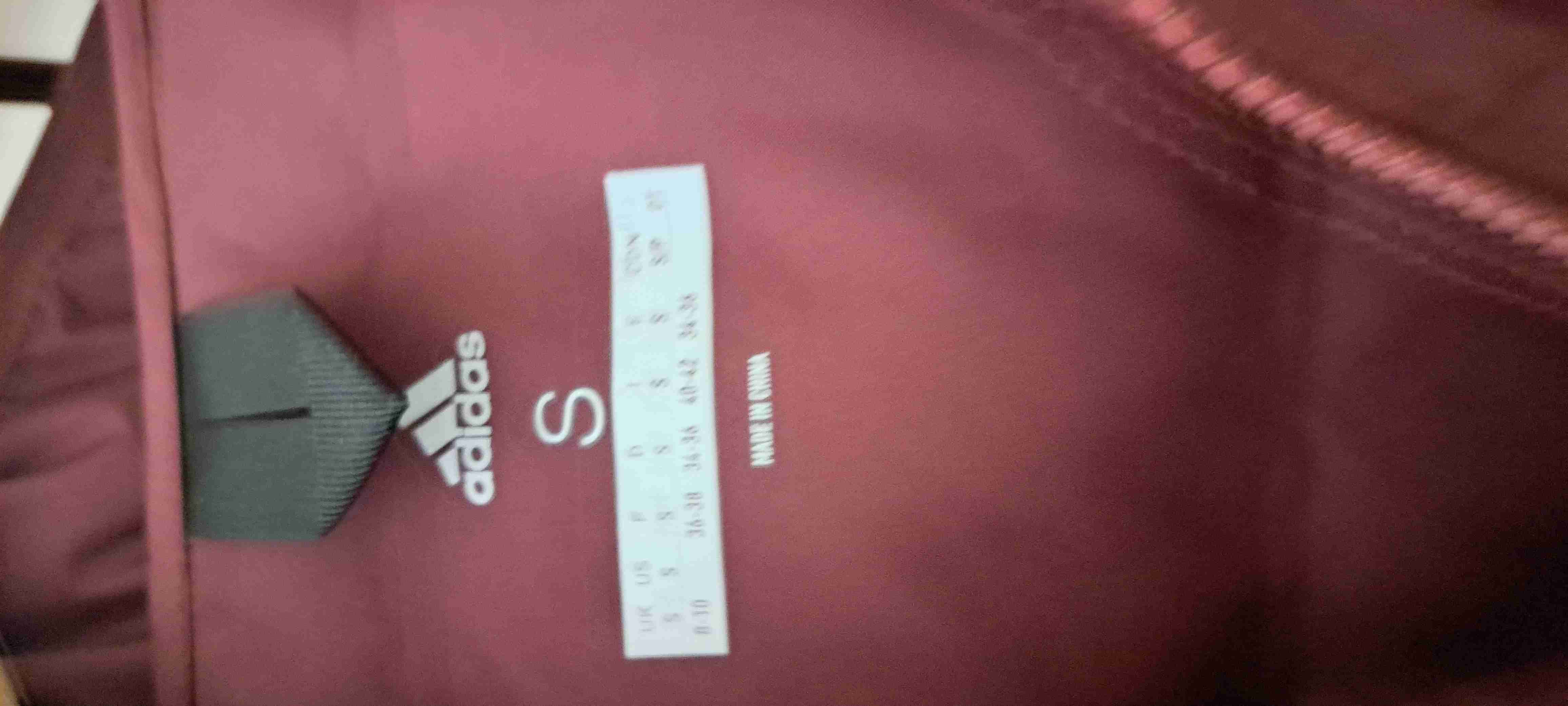 Chaqueta deportiva burdeo Adidas - miniatura 4