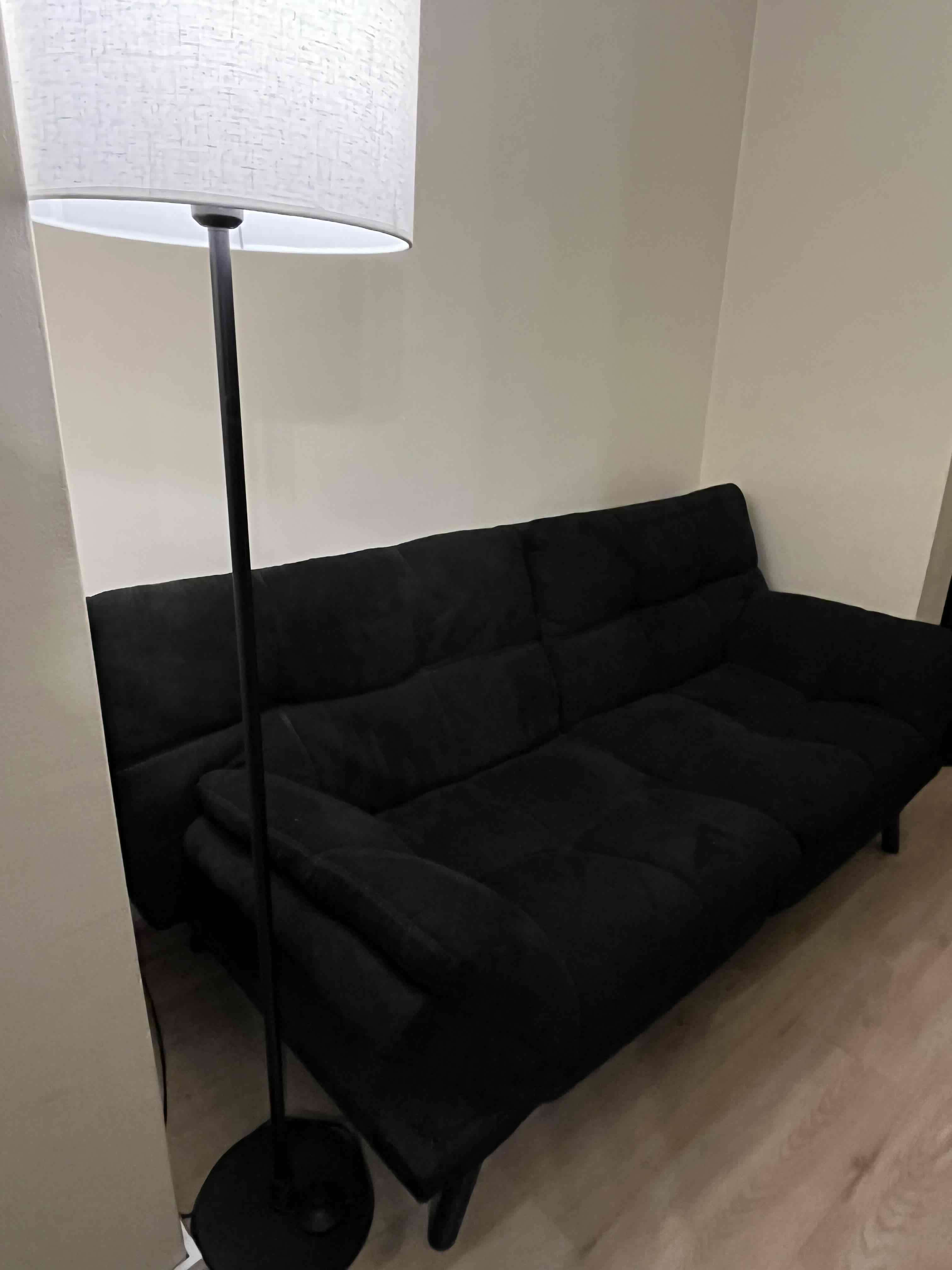 Sofá cama negro - miniatura 1