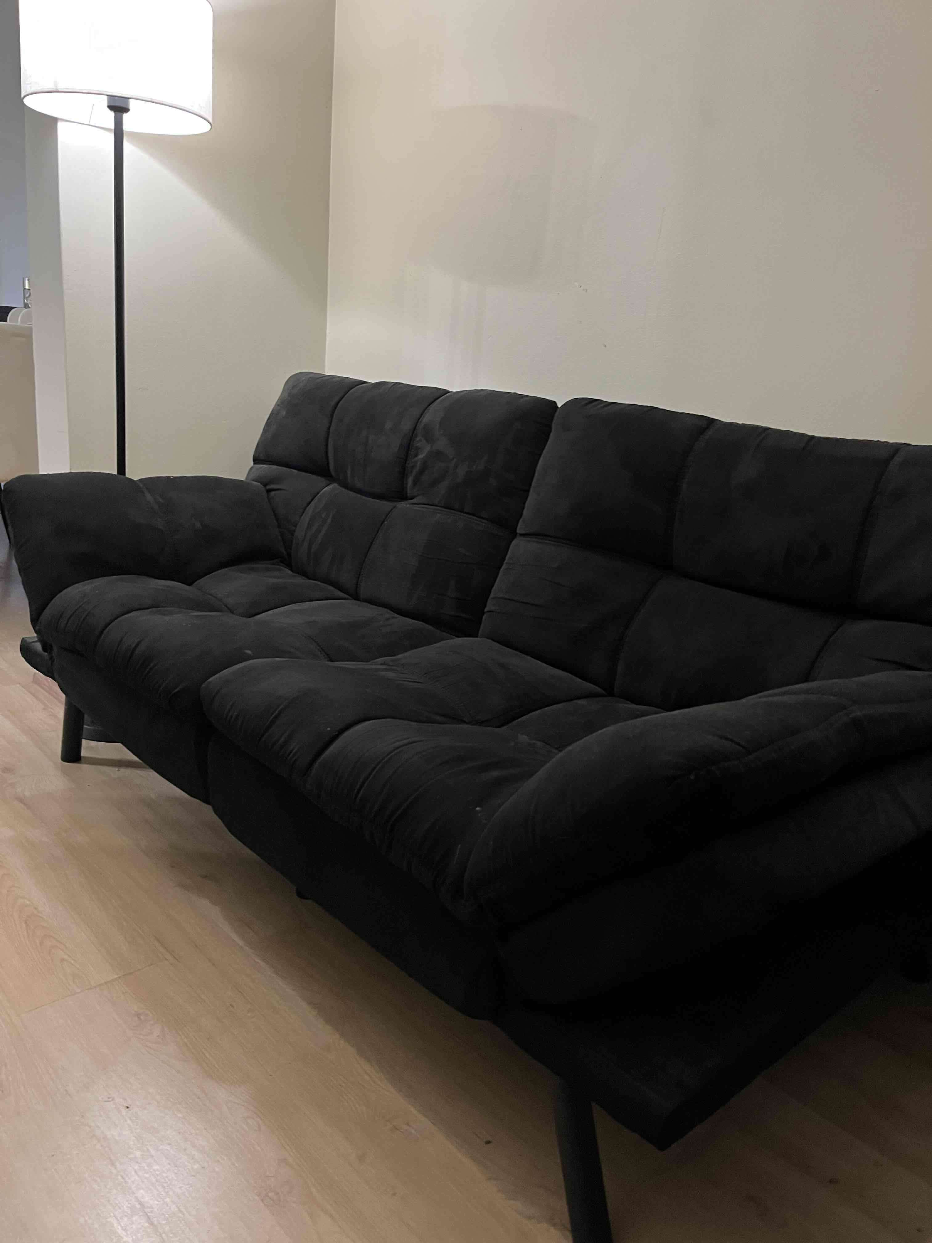 Sofá cama negro - miniatura 2