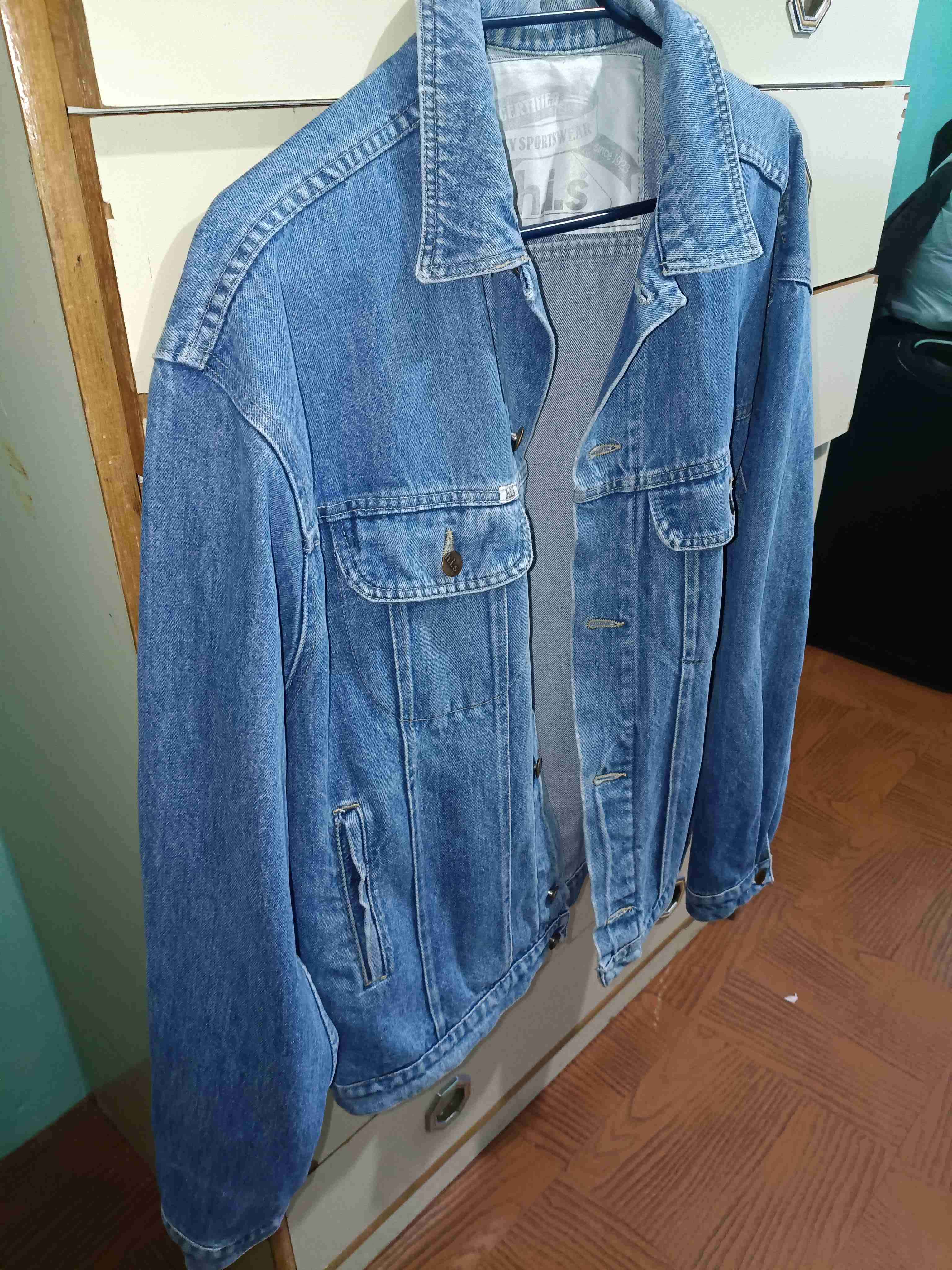 Chaqueta de mezclilla azul - miniatura 1