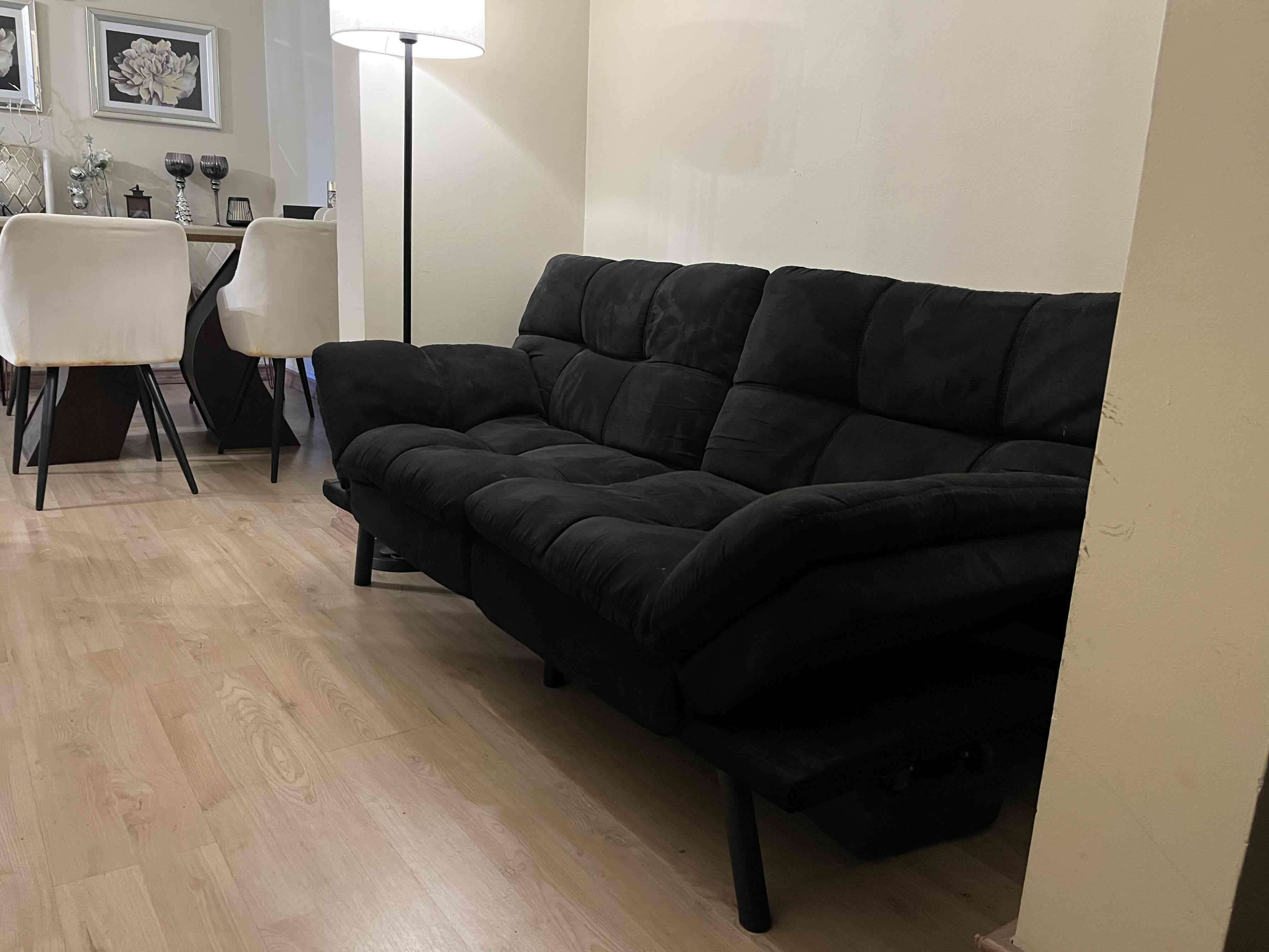 Sofá cama negro - miniatura 3